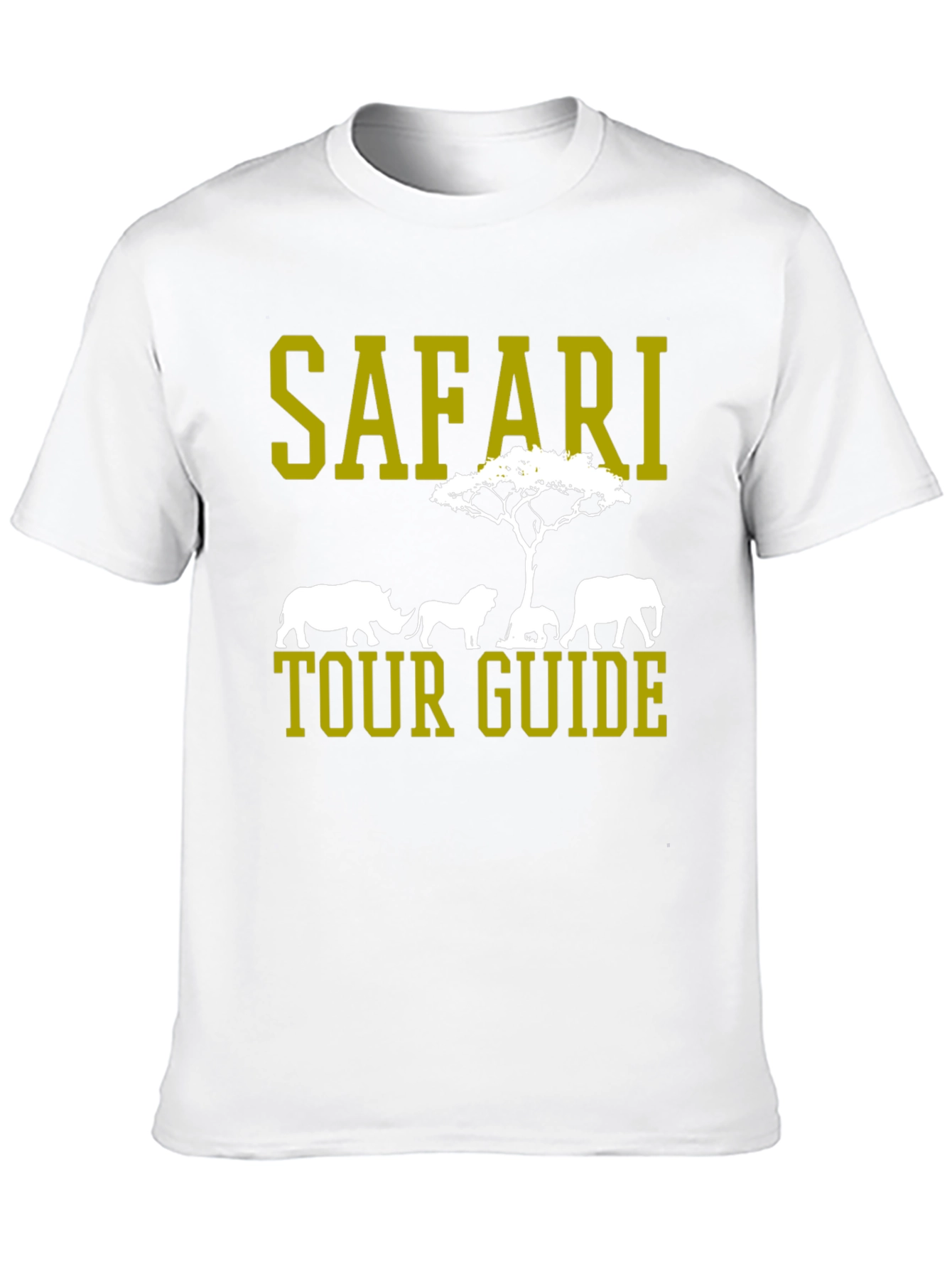 Black Safari Tour Guide Crew Neck T-Shirt view 10