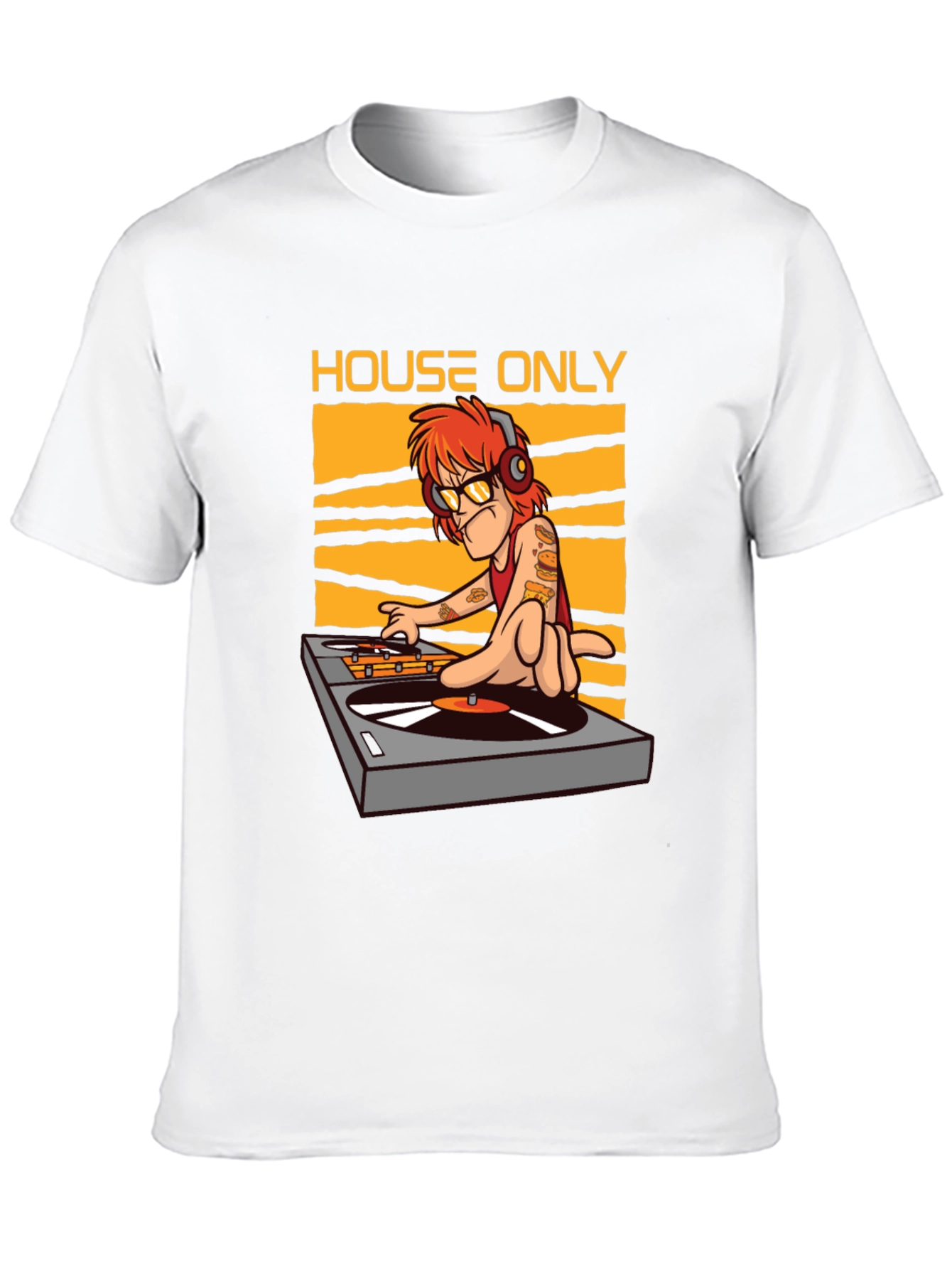 Black House Music DJ Graphic T-Shirt view 10
