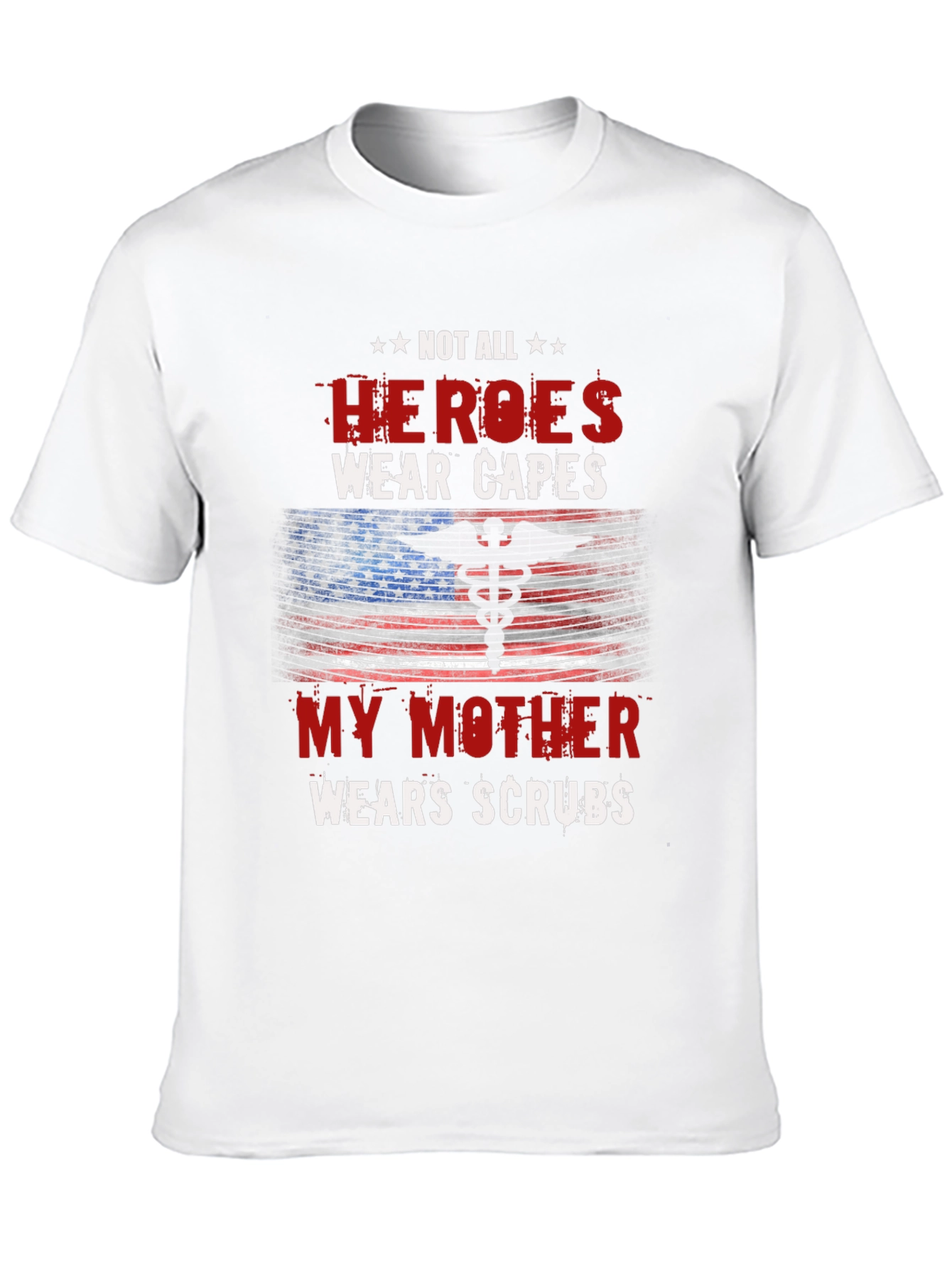 Black Hero Mother Nurse T-Shirt - Medical Scrubs Apparel view 10