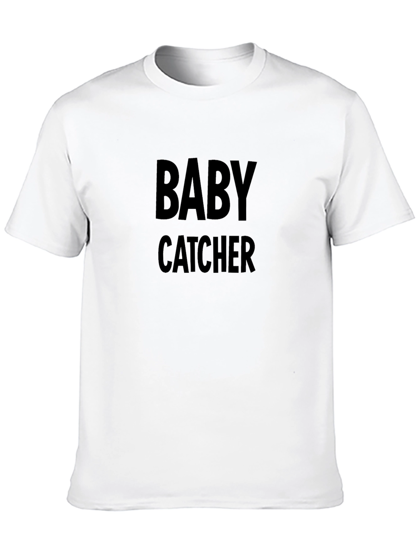 Black Baby Catcher Black T-Shirt Funny Graphic Tee view 10