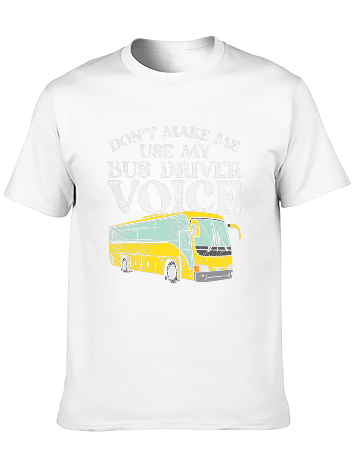 Black Bus Driver Voice T-Shirt - Funny Graphic Tee view 10