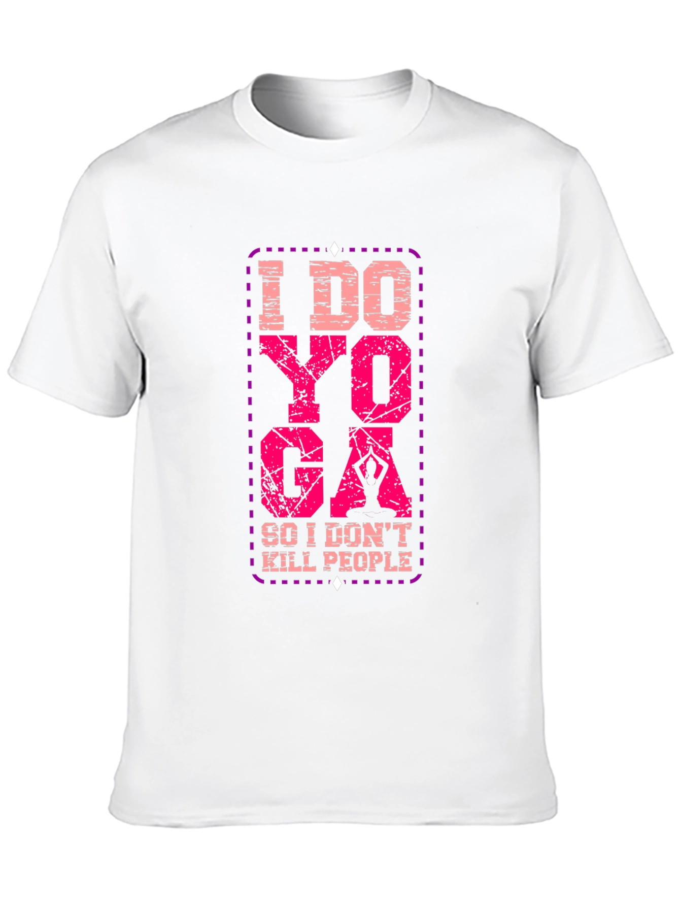 Black I Do Yoga So I Don't Kill People T-Shirt view 10