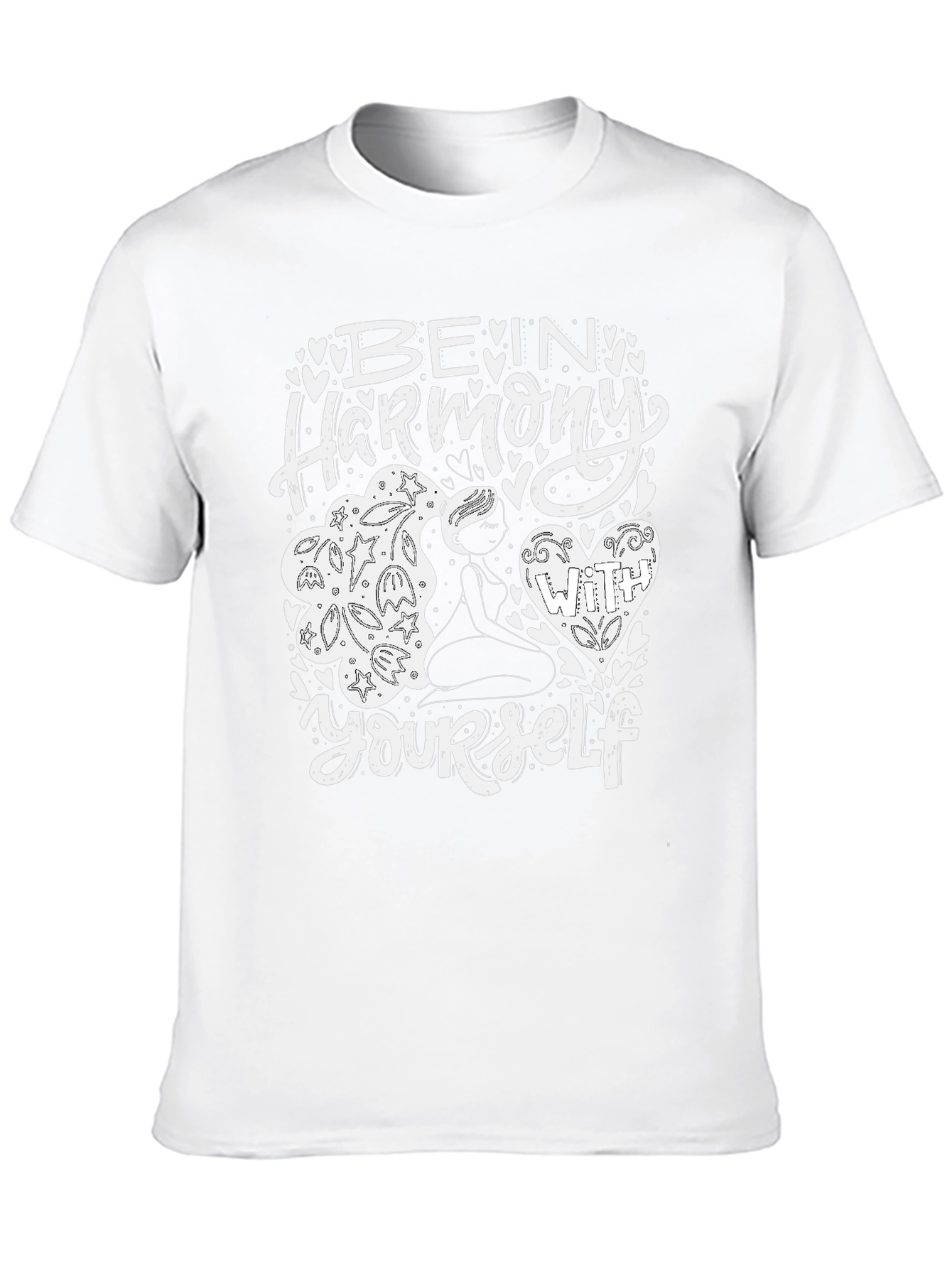 Black Harmony T-Shirt: Be In Harmony With Yourself view 10