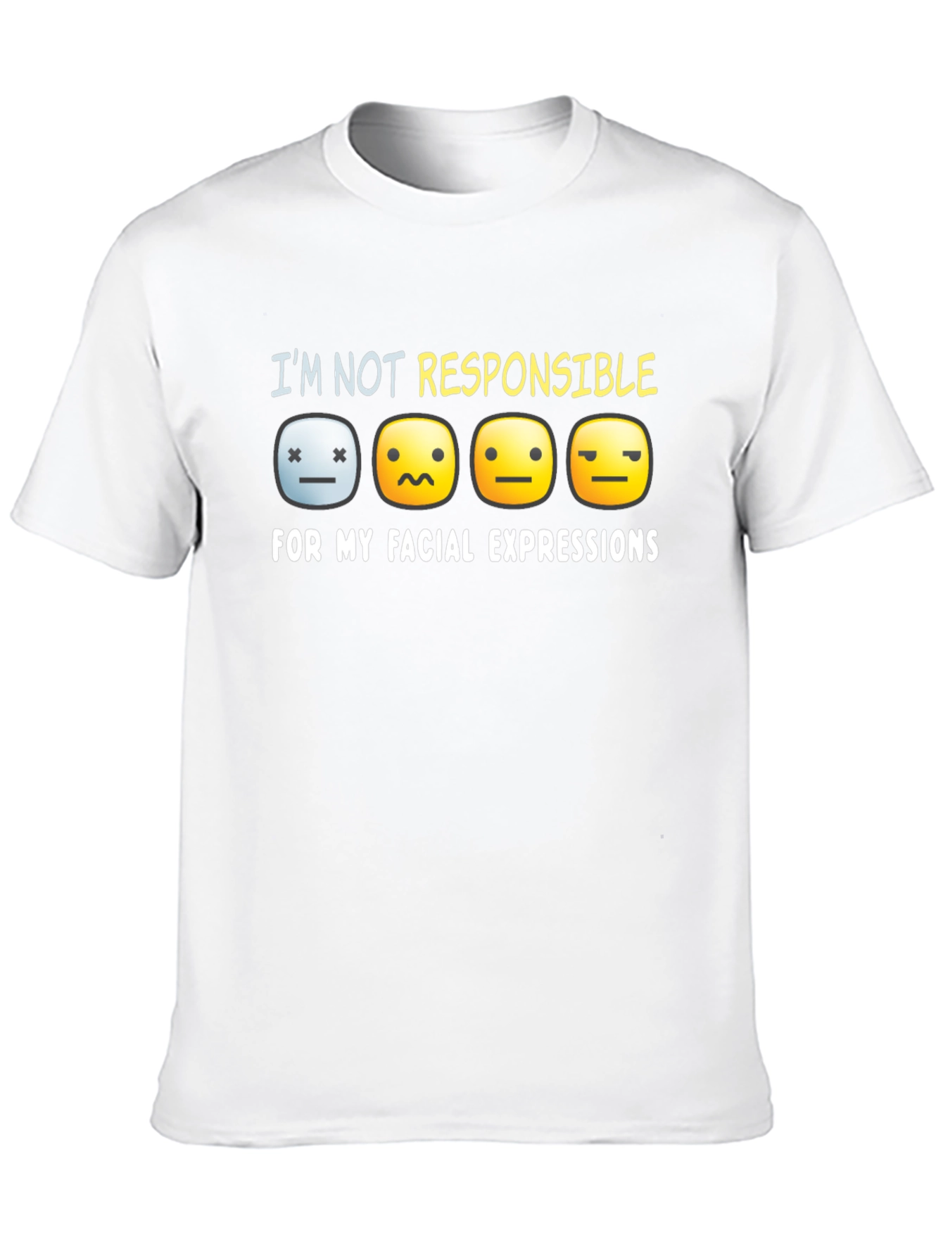 Black Expressive Moods Graphic T-Shirt view 10