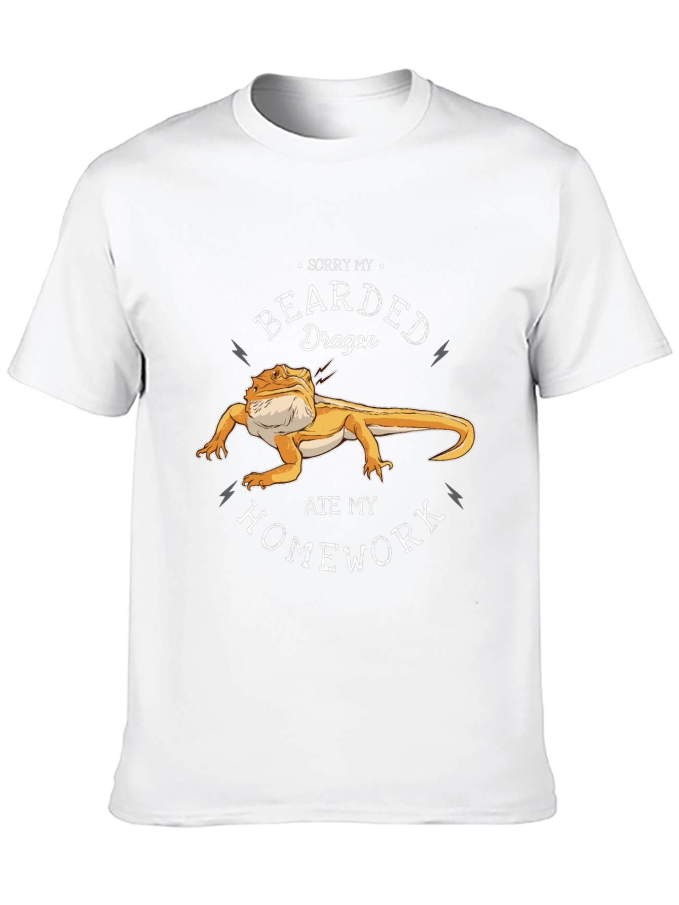 Black Bearded Dragon Ate My Homework T-Shirt view 10