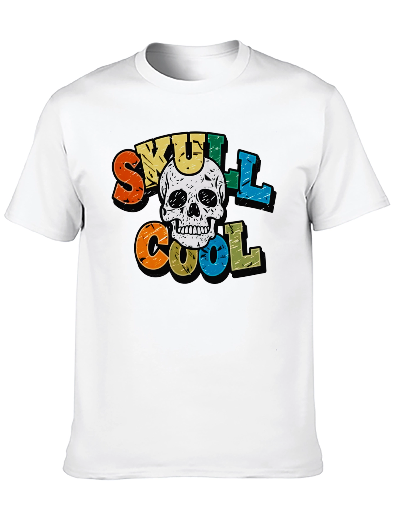 Black Skull Cool Graphic T-Shirt view 10