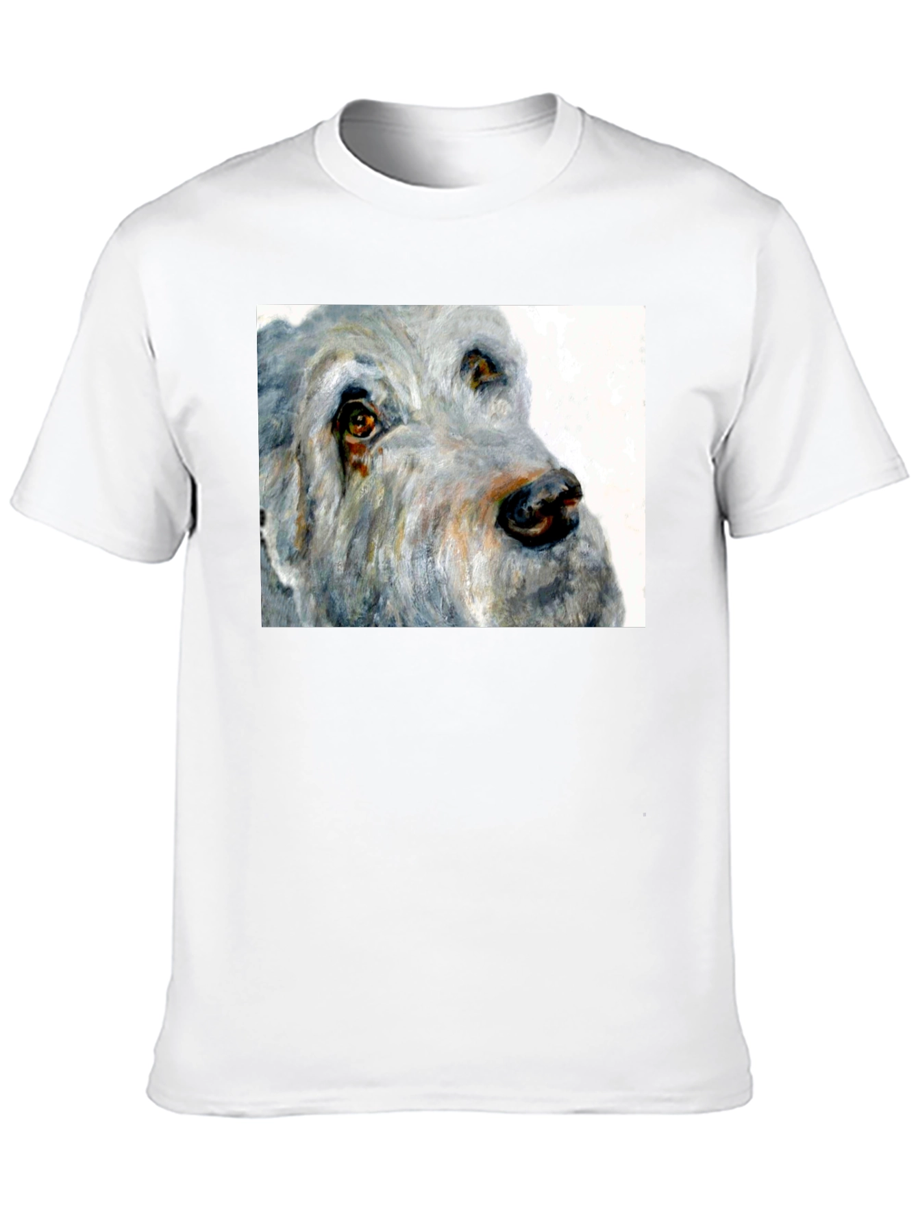 Black Dog Portrait Black T-Shirt view 10