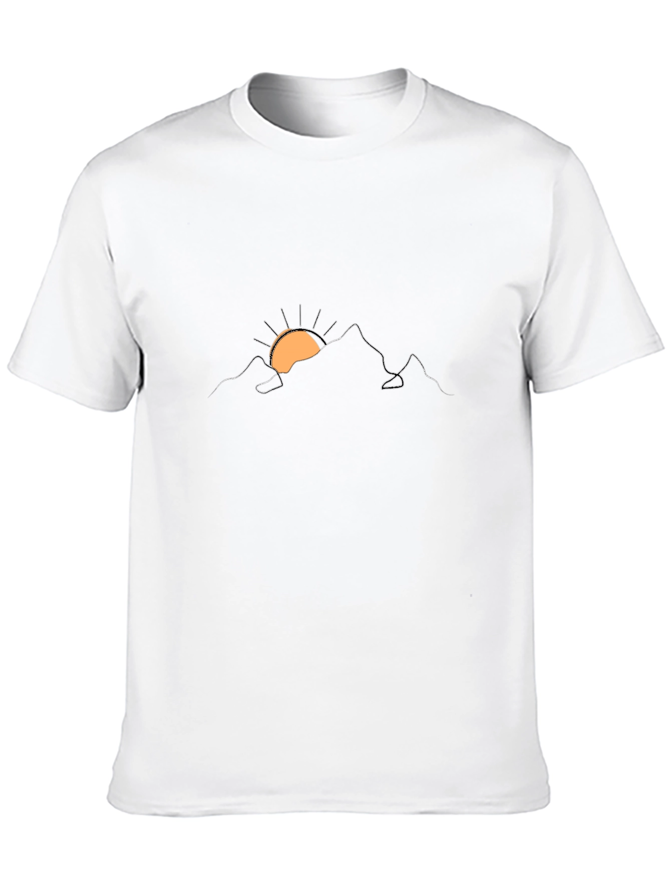Black Mountain Sunrise Graphic T-Shirt - Soft Cotton Blend view 10