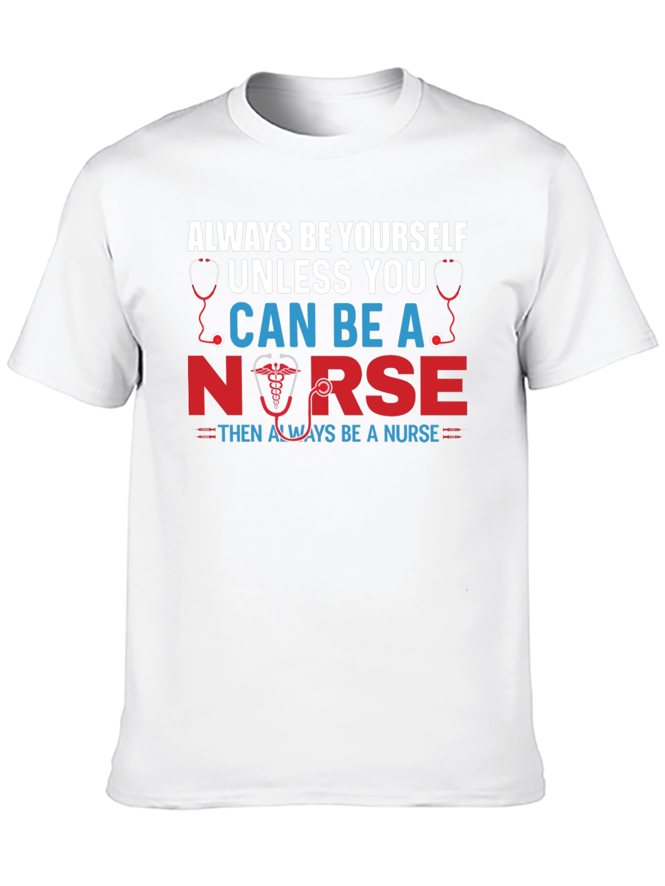 Black Always Be Yourself Nurse Graphic T-Shirt view 10