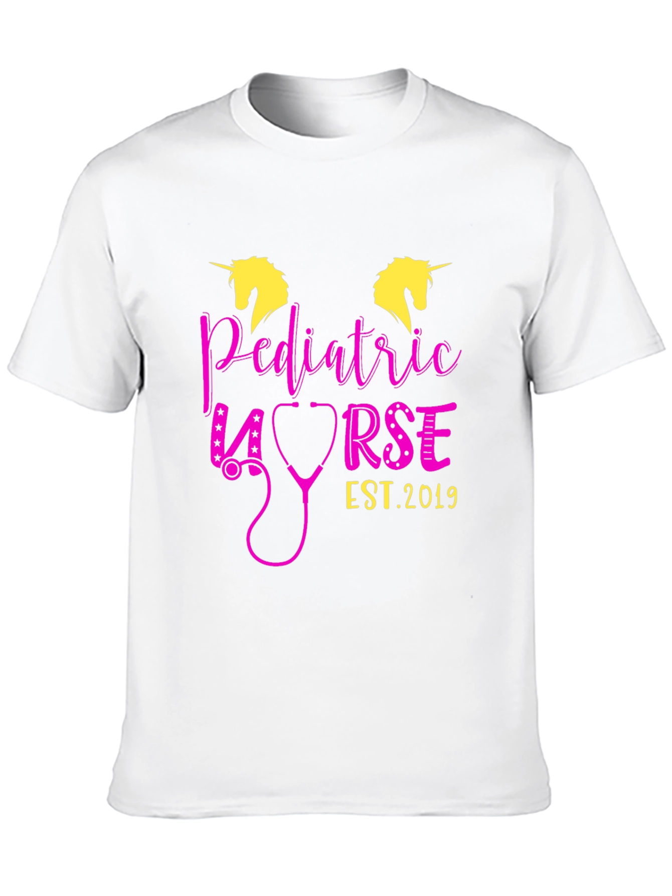 Black Pediatric Nurse Unicorn T-Shirt - Est. 2019 view 10