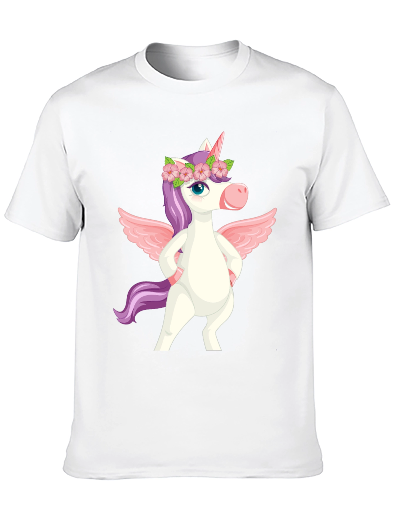 Black Unicorn Pegasus Graphic Tee - Men's Black T-Shirt view 10