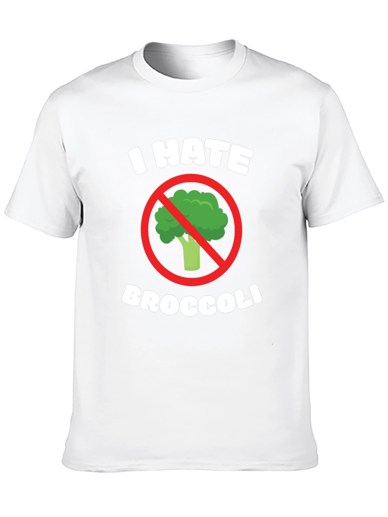 Black I Hate Broccoli Graphic Tee - Black T-Shirt view 10