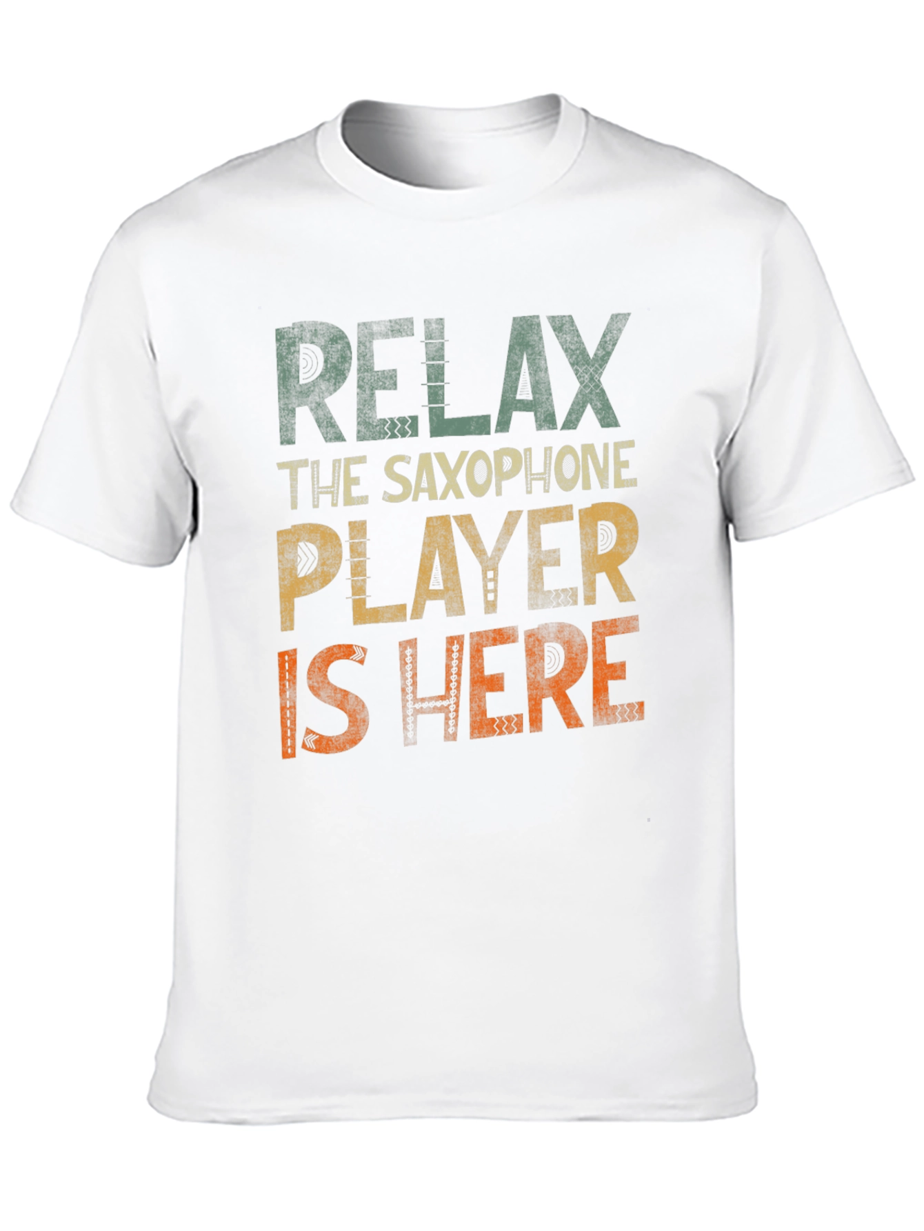 Black Relax Saxophone Player T-Shirt - Music Lover Tee view 10