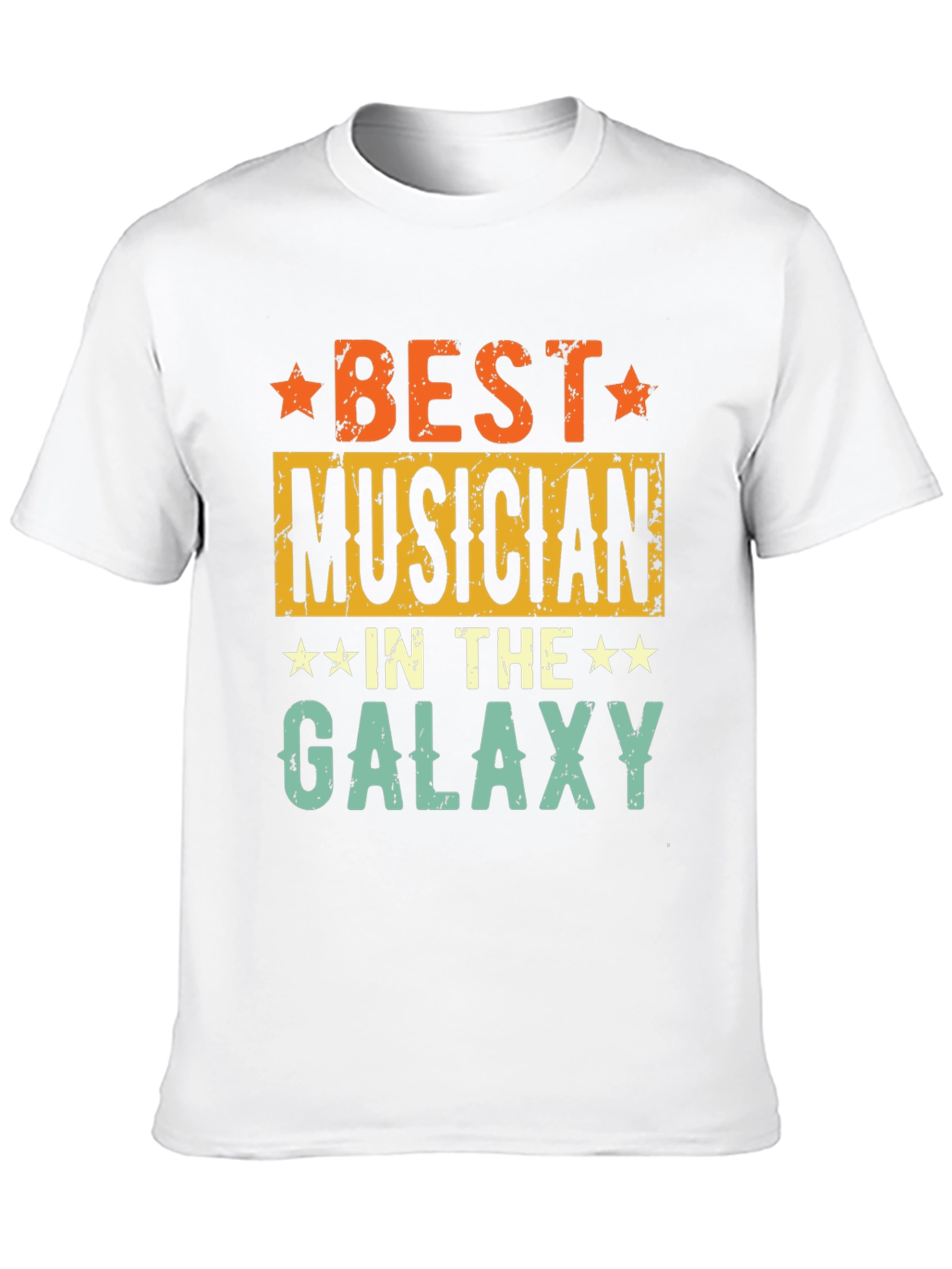 Black Best Musician in the Galaxy T-Shirt - Retro Style view 10