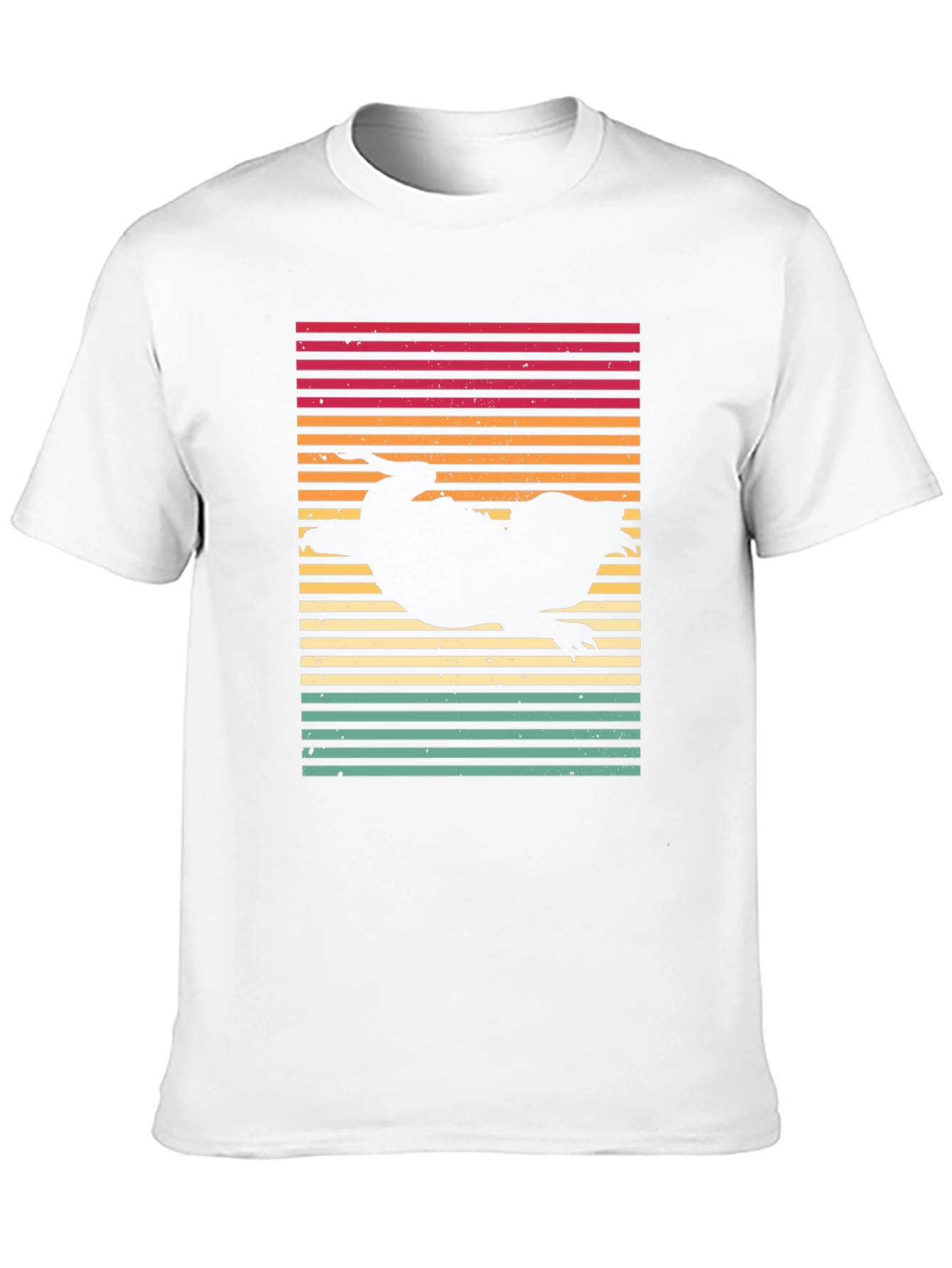 Black Retro Platypus T-Shirt - Sunset Style view 10