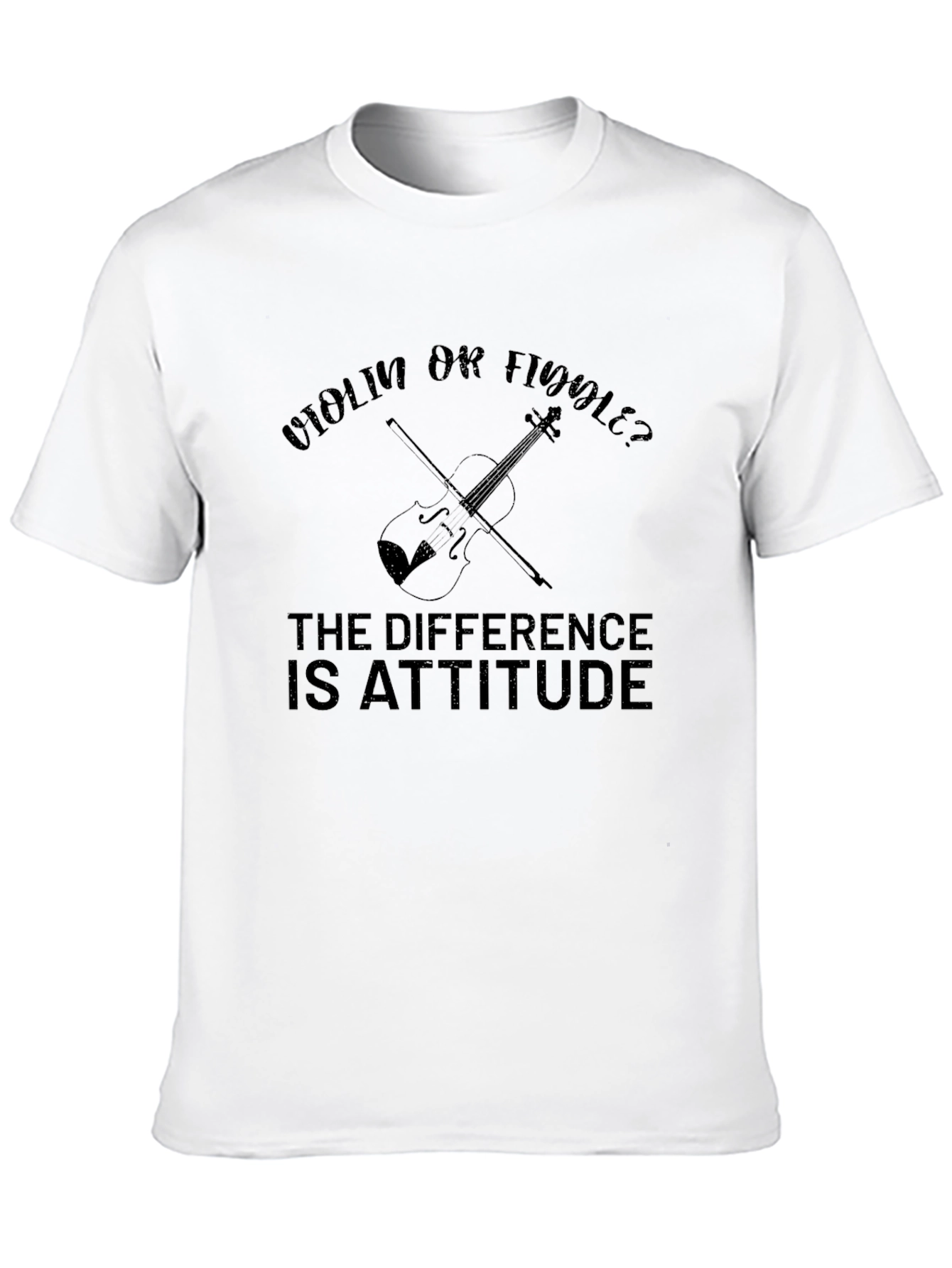Black Violin or Fiddle T-Shirt - Attitude Makes the Difference view 10