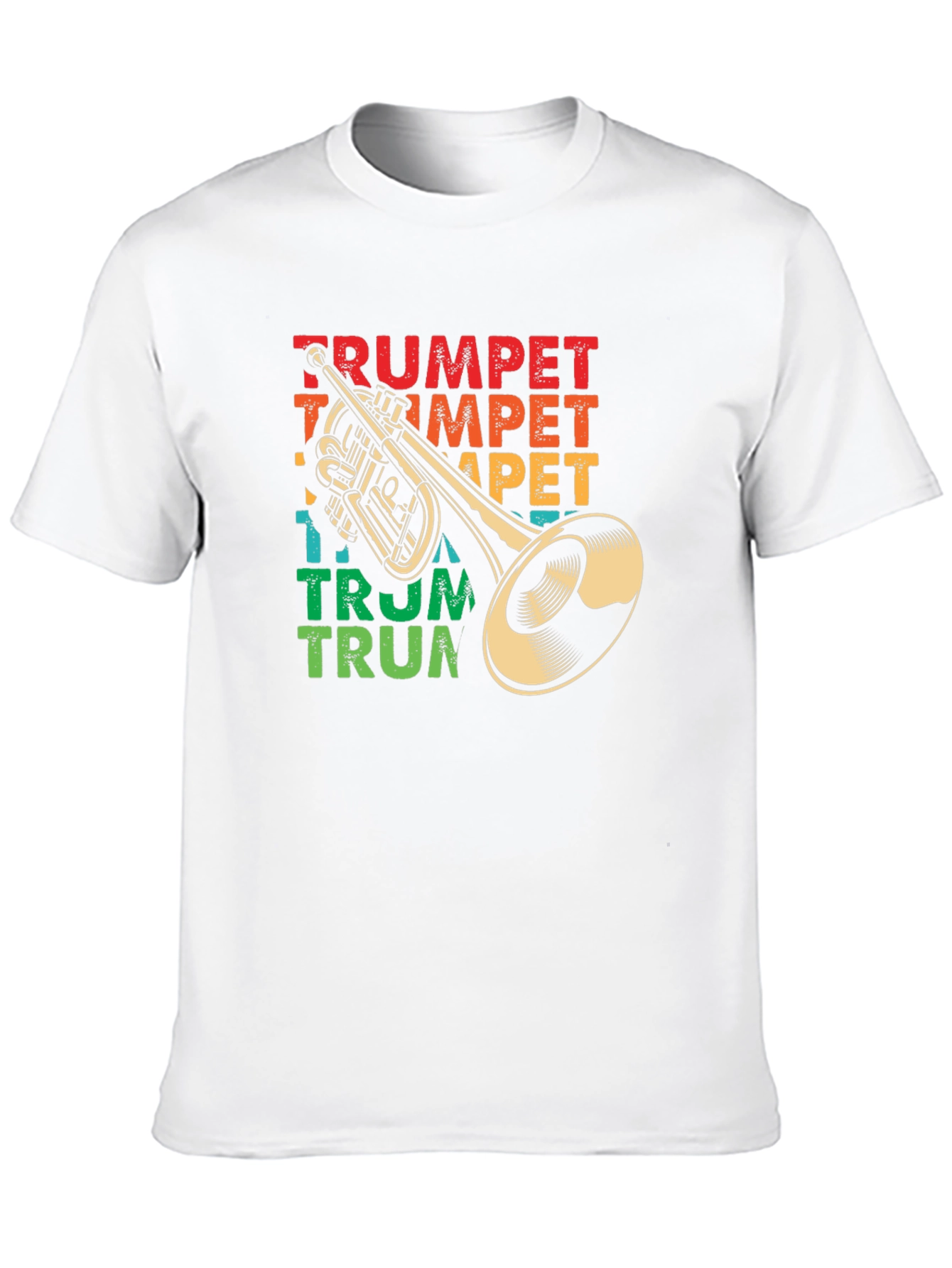 Black Retro Trumpet Graphic T-Shirt - Music Lover Tee view 10