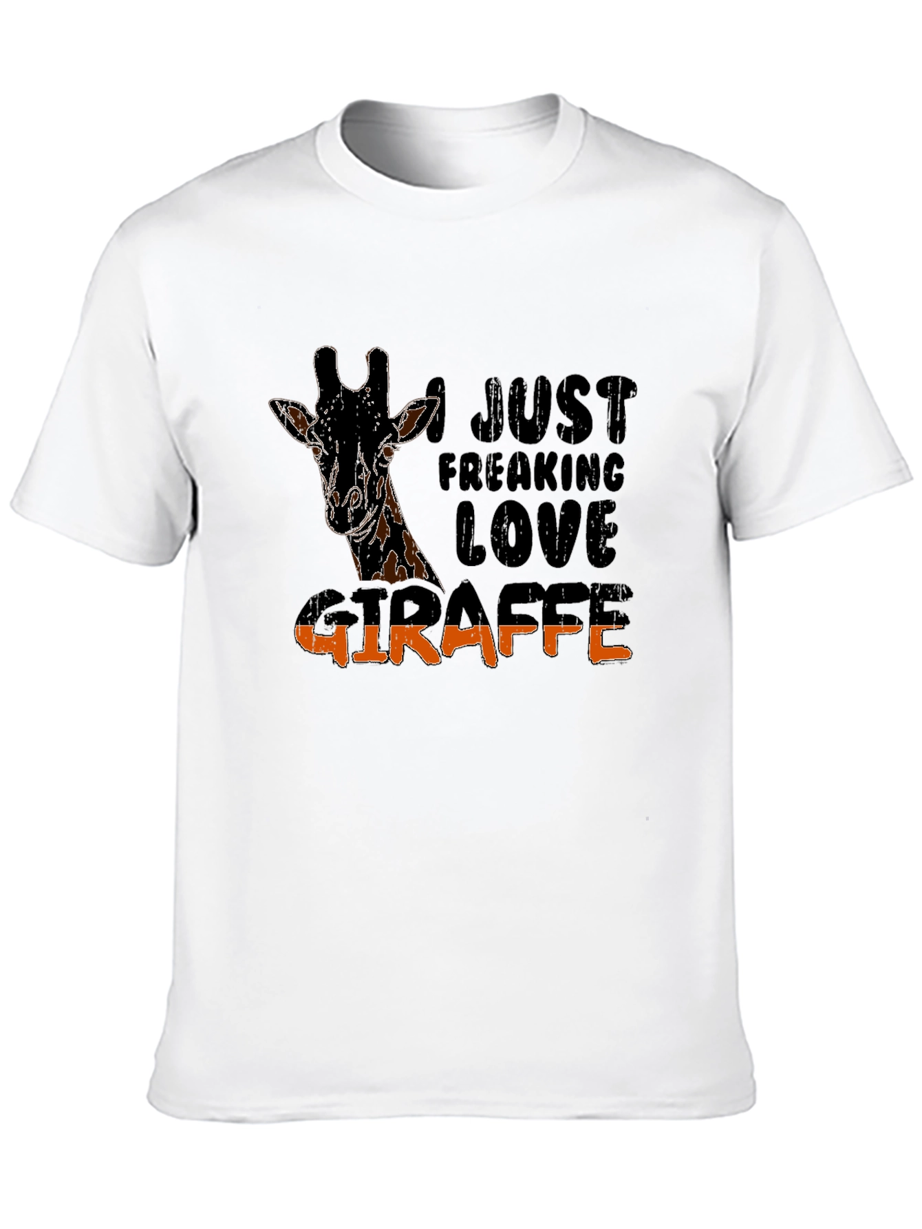 Black I Just Freaking Love Giraffe Graphic Tee view 10