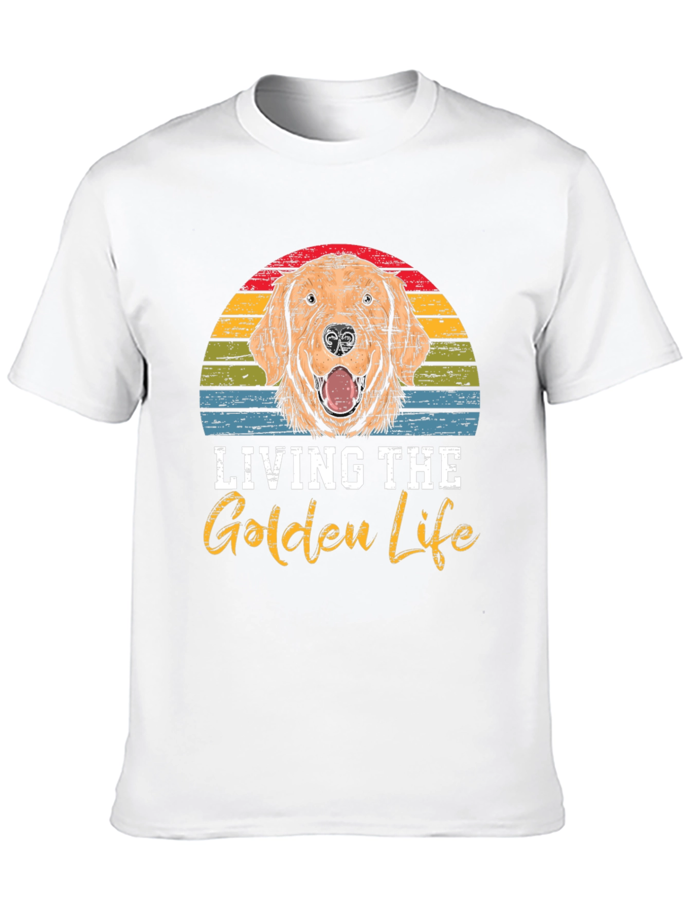 Black Living the Golden Life T-Shirt view 10