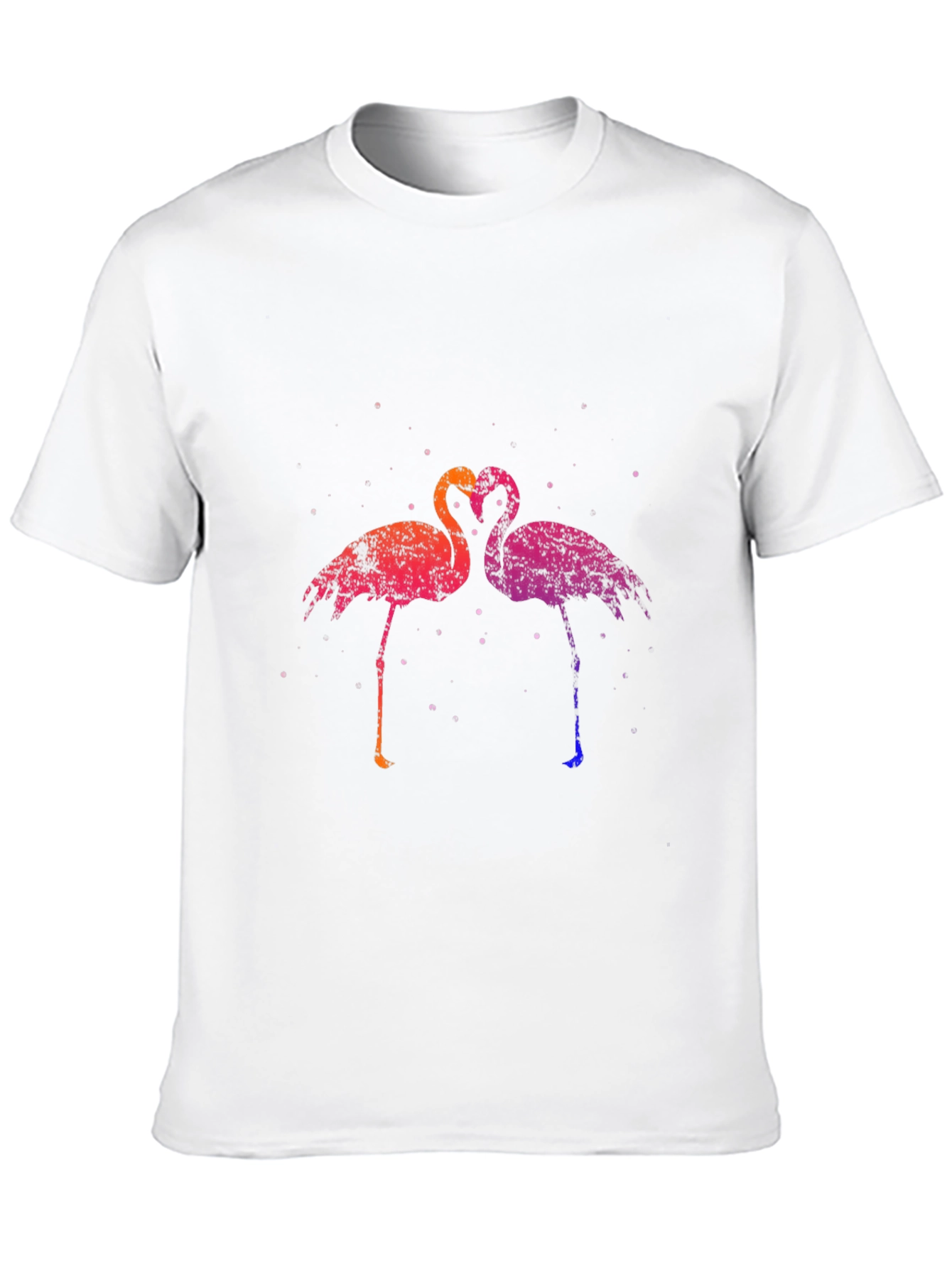 Black Flamingo Heart T-Shirt - Stylish Graphic Tee view 10