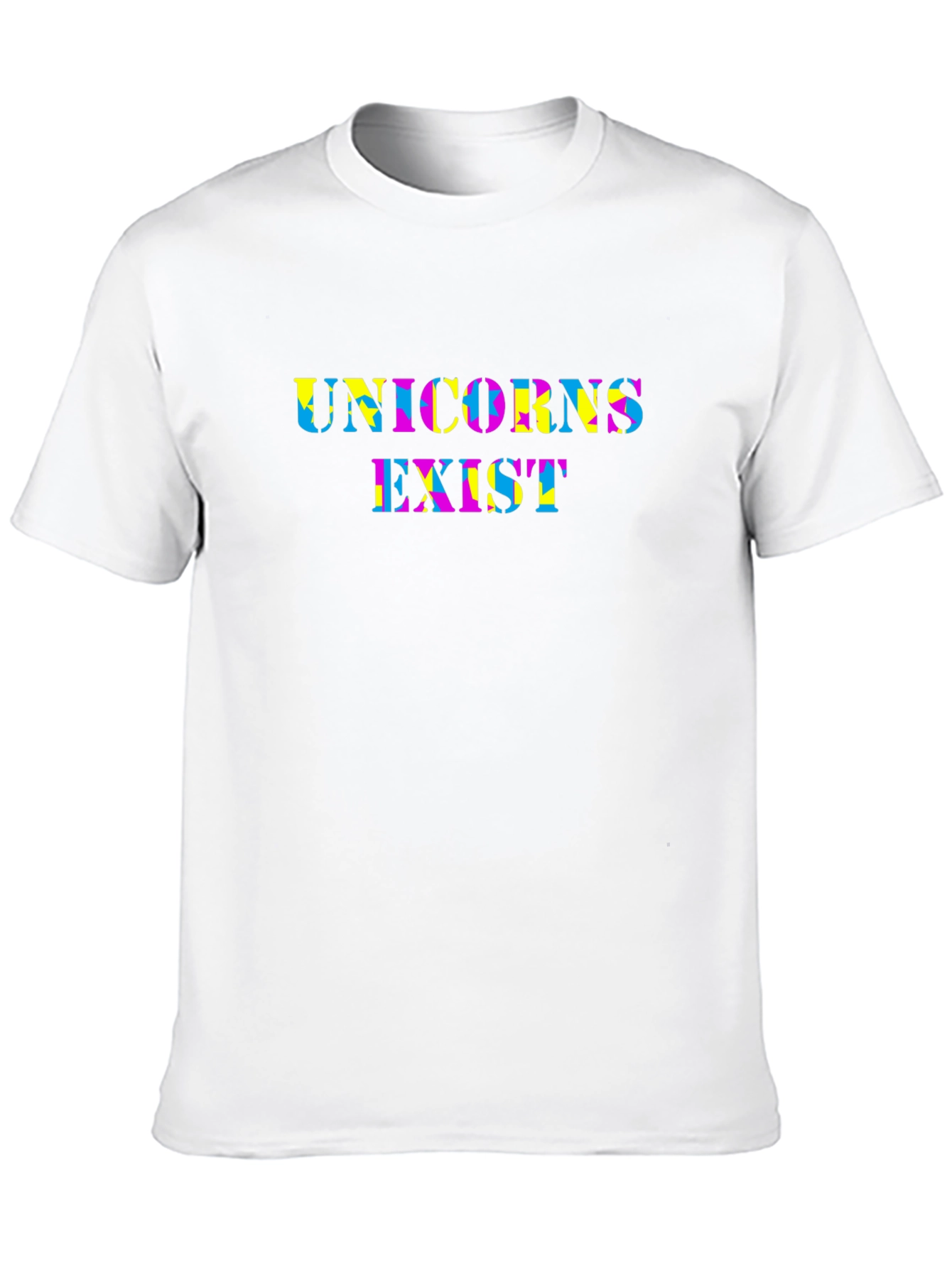 Black Unicorns Exist Black Crew Neck T-Shirt view 10