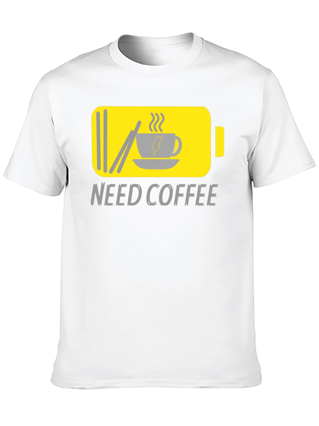 Black Need Coffee Graphic Tee - Low Battery Mode view 10