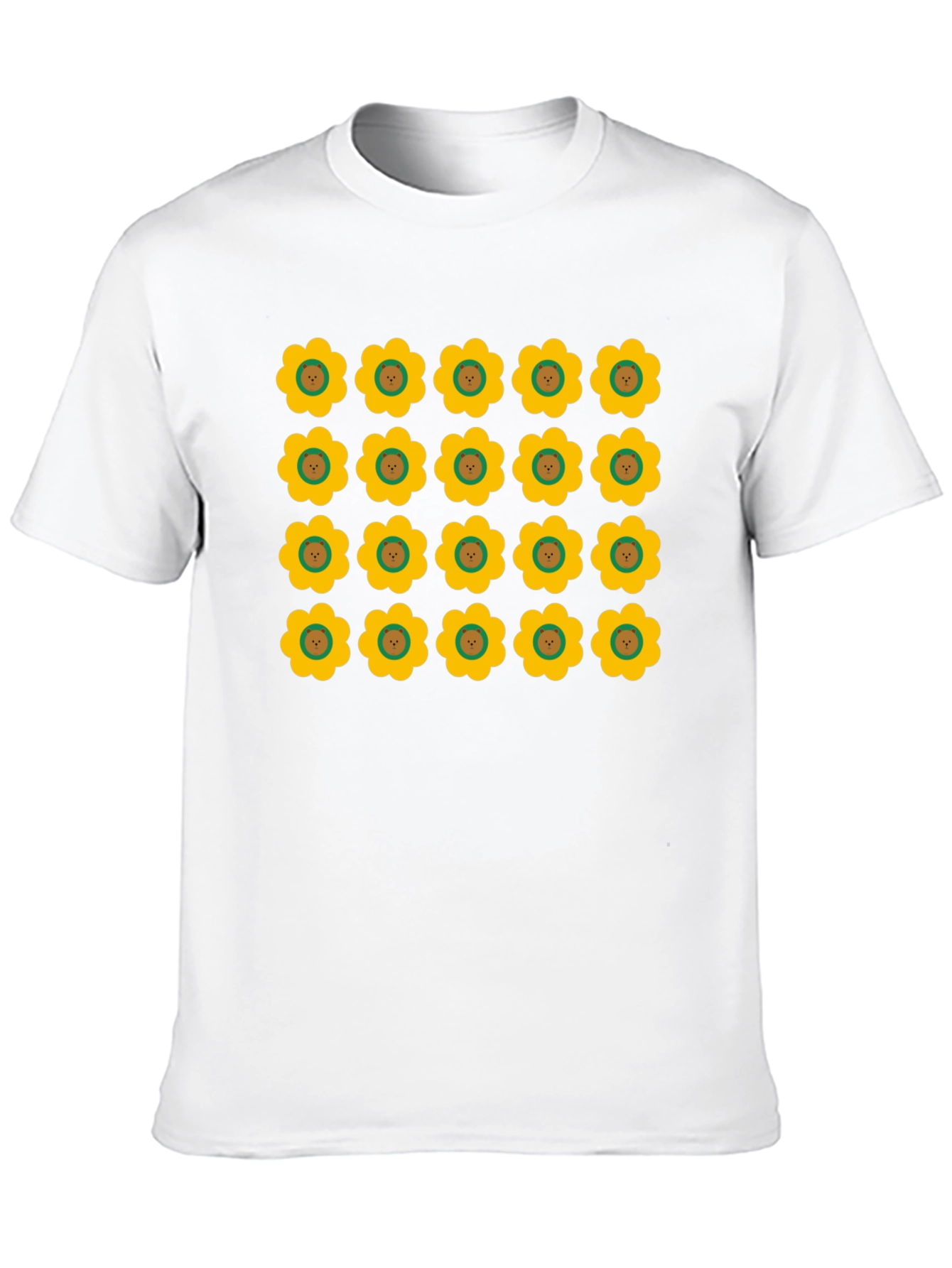 Black Retro Floral Print Black T-Shirt view 10