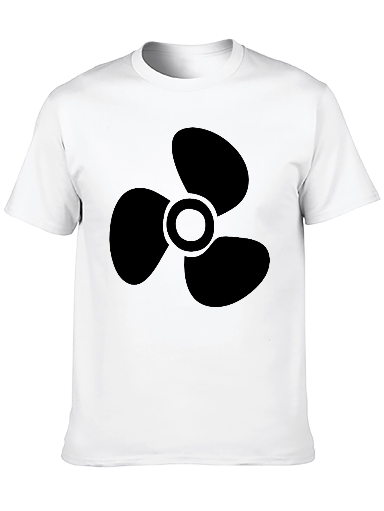 Black Black Propeller Graphic Tee - Men's Casual Shirt view 10