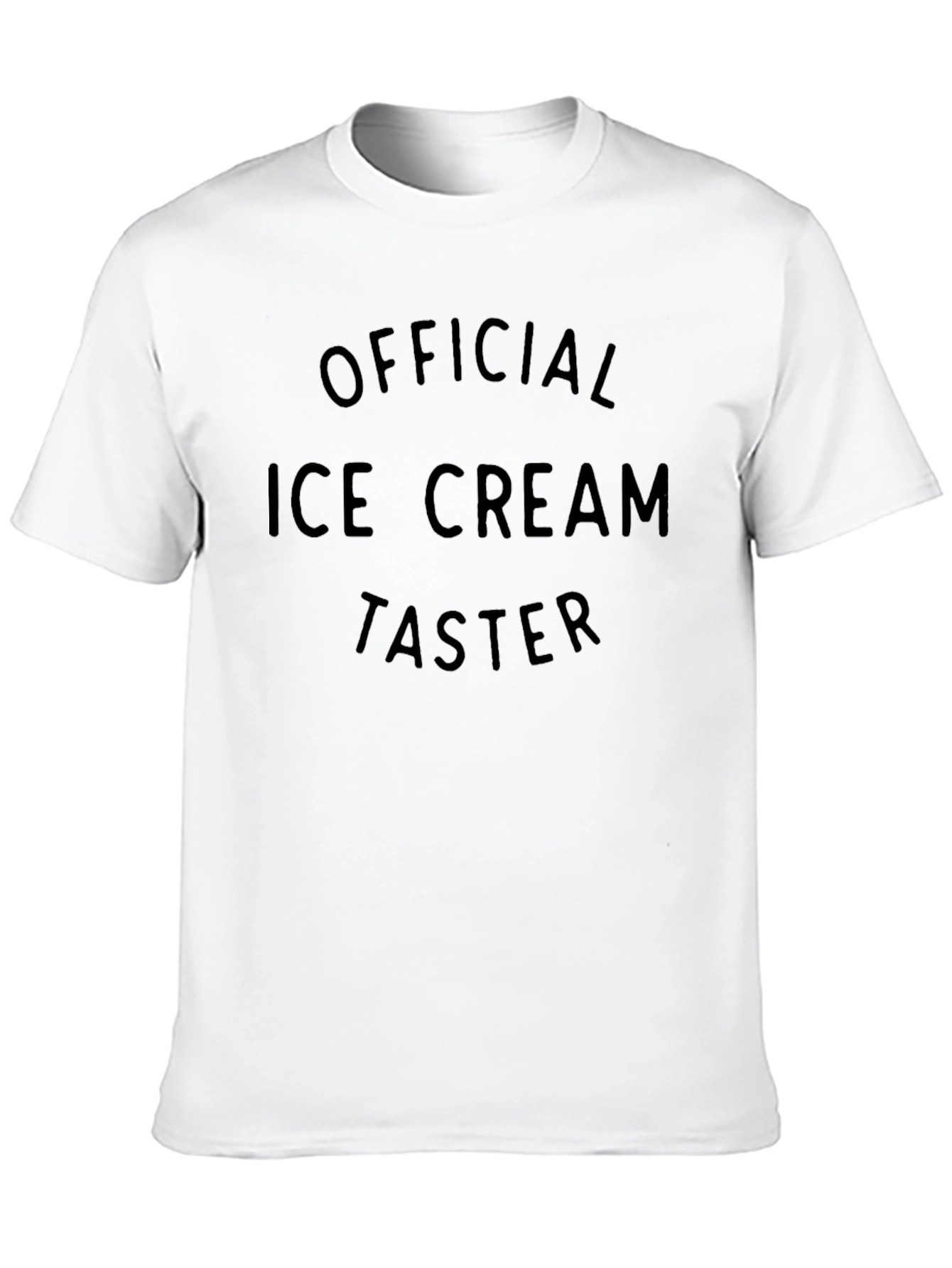 Black Official Ice Cream Taster - Black T-Shirt view 10