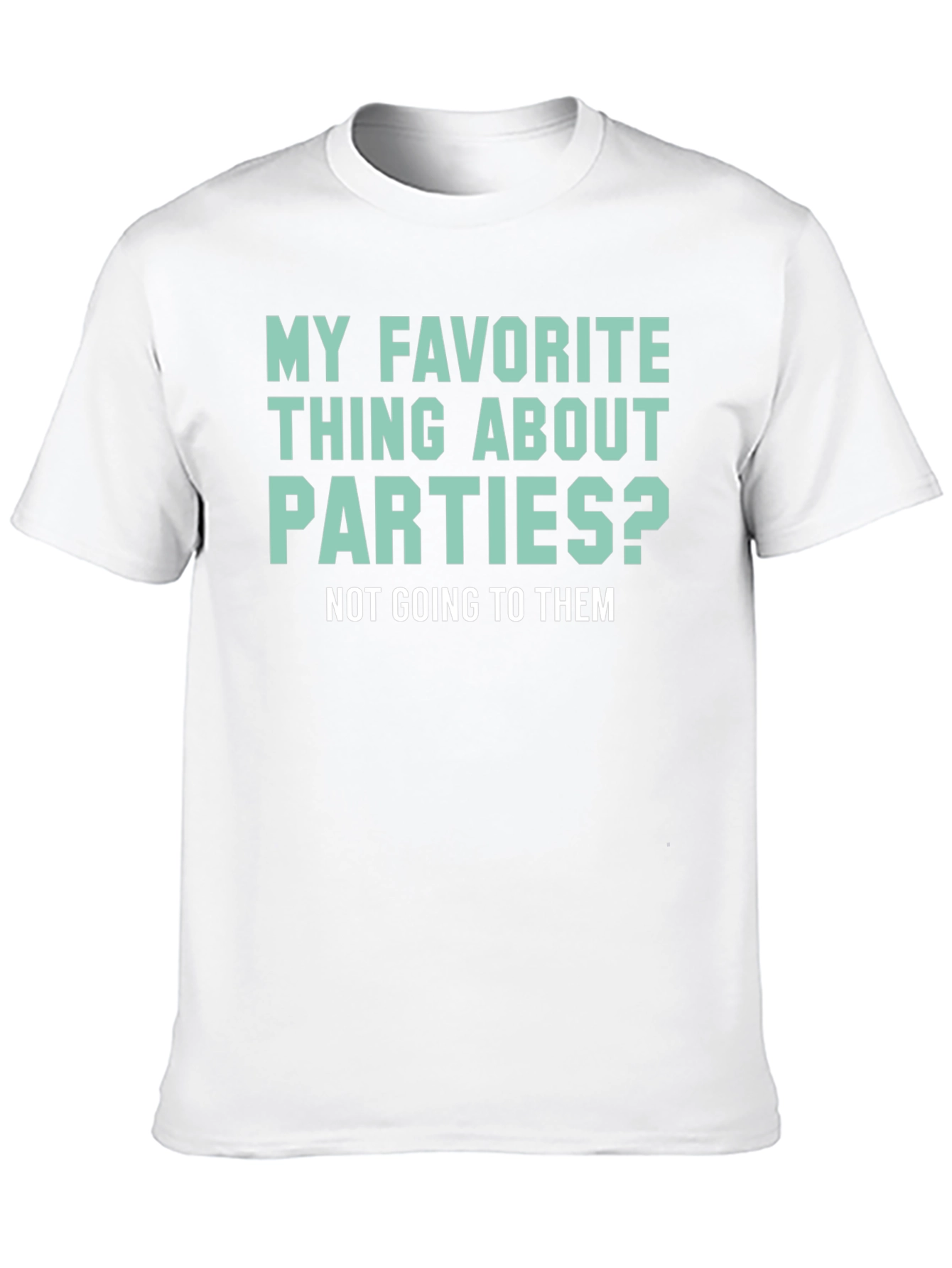 Black Introvert Humor T-Shirt: My Favorite Thing About Parties view 10