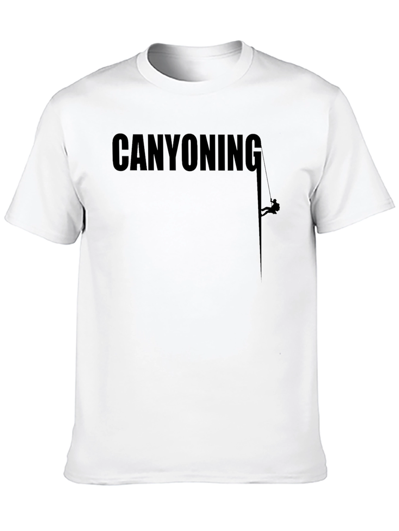 Black Canyoning Adventure T-Shirt view 10