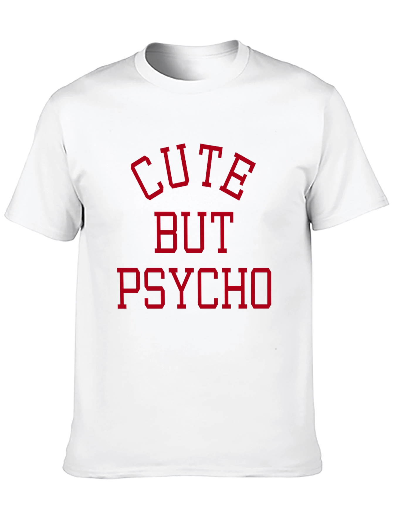 Black Cute But Psycho Black T-Shirt view 10