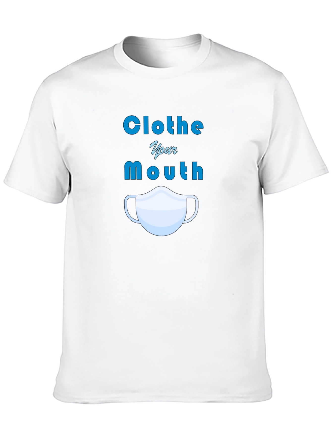 Black Clothe Your Mouth Graphic Tee - Protect Yourself! view 10