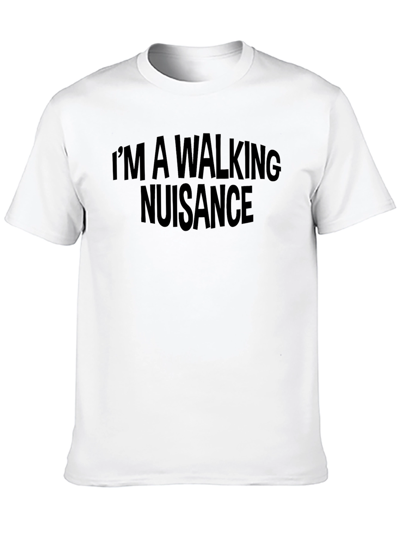 Black I'm a Walking Nuisance Graphic Tee view 10