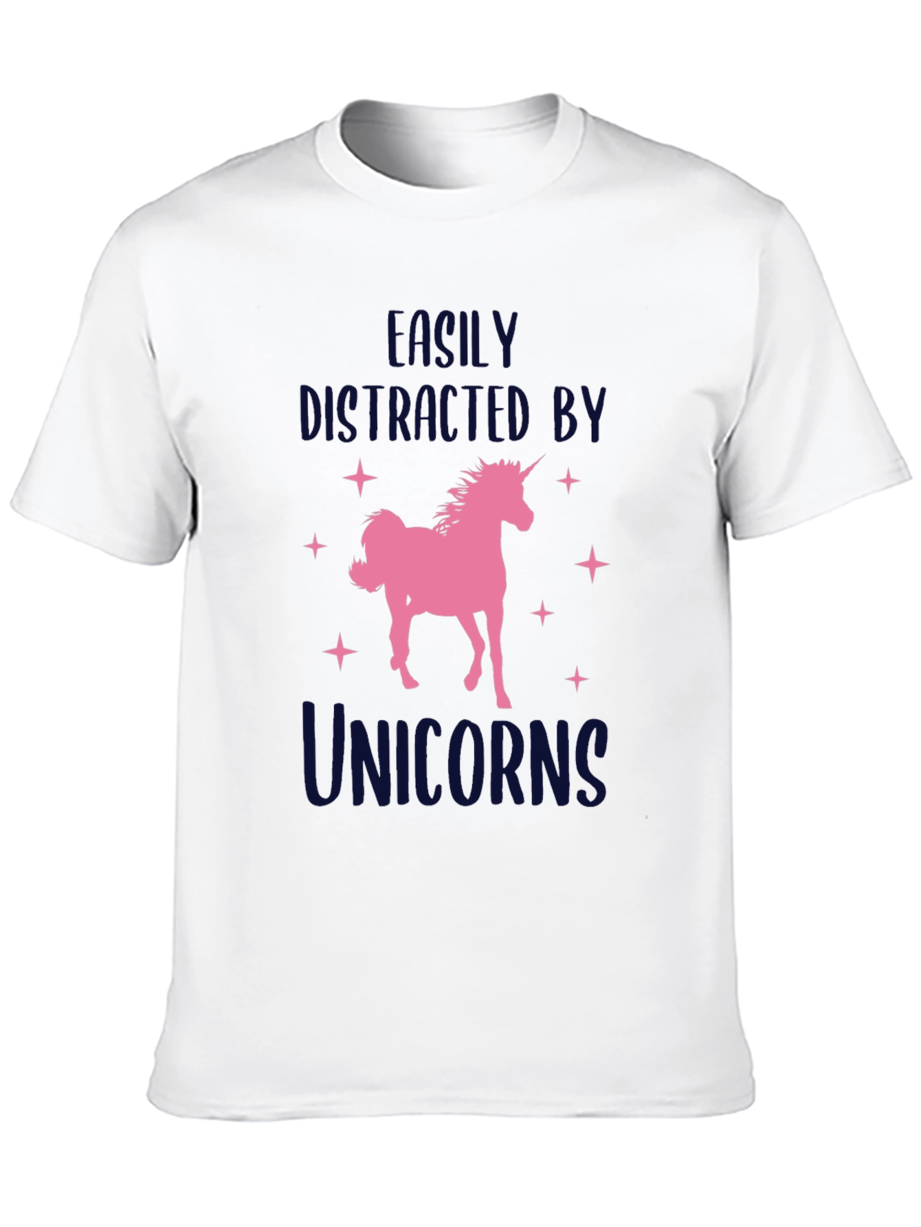 Black Unicorn Lover T-Shirt - Easily Distracted view 10