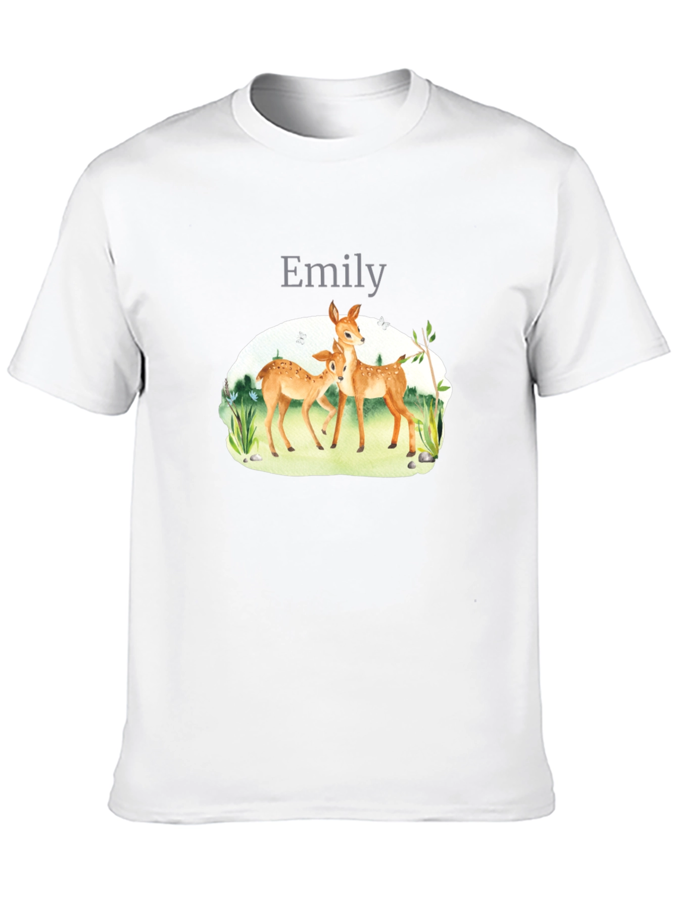 Black Deer Graphic Black T-Shirt - "Emily" view 10