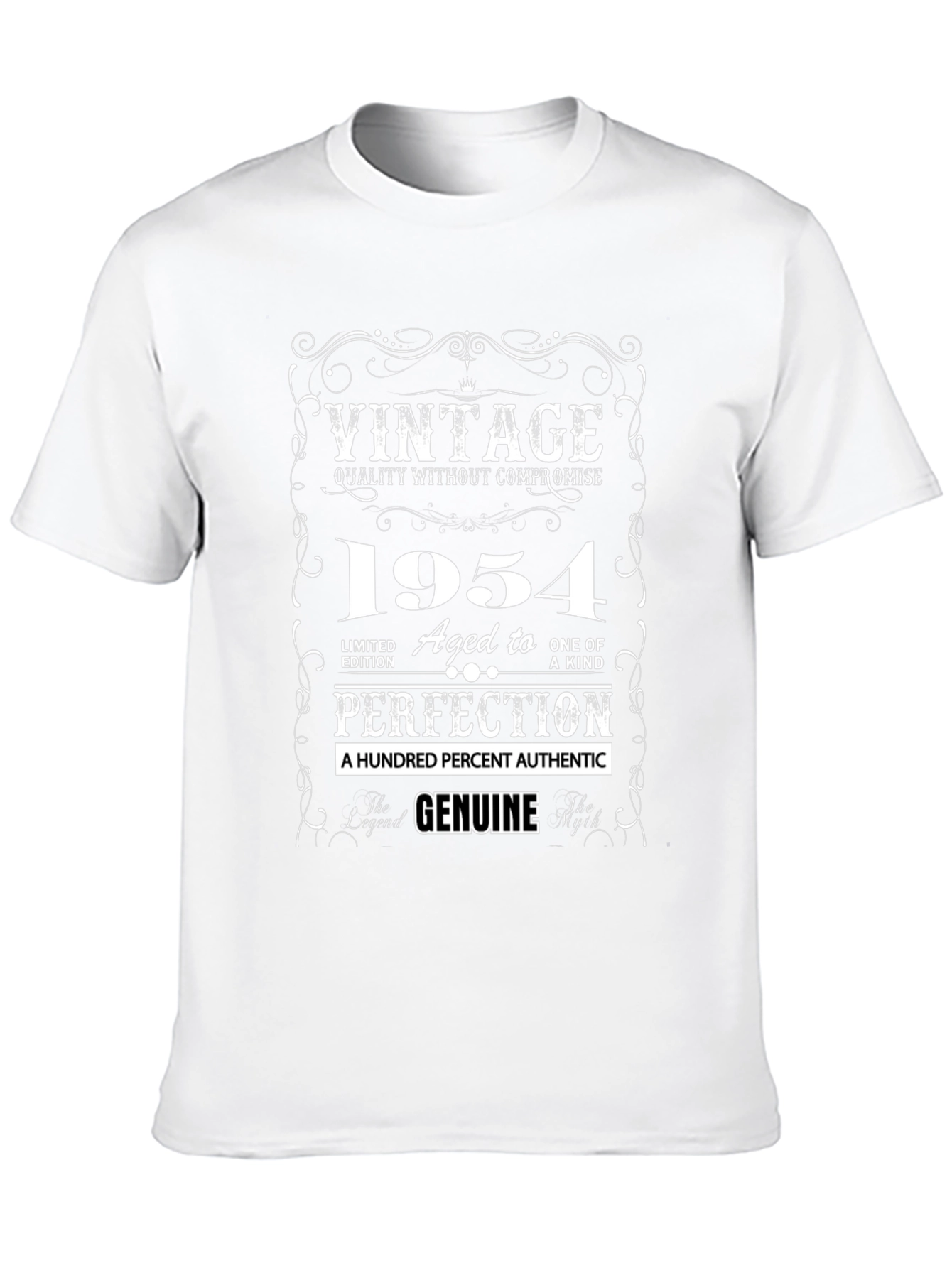 Black Vintage 1954 Aged to Perfection T-Shirt view 10