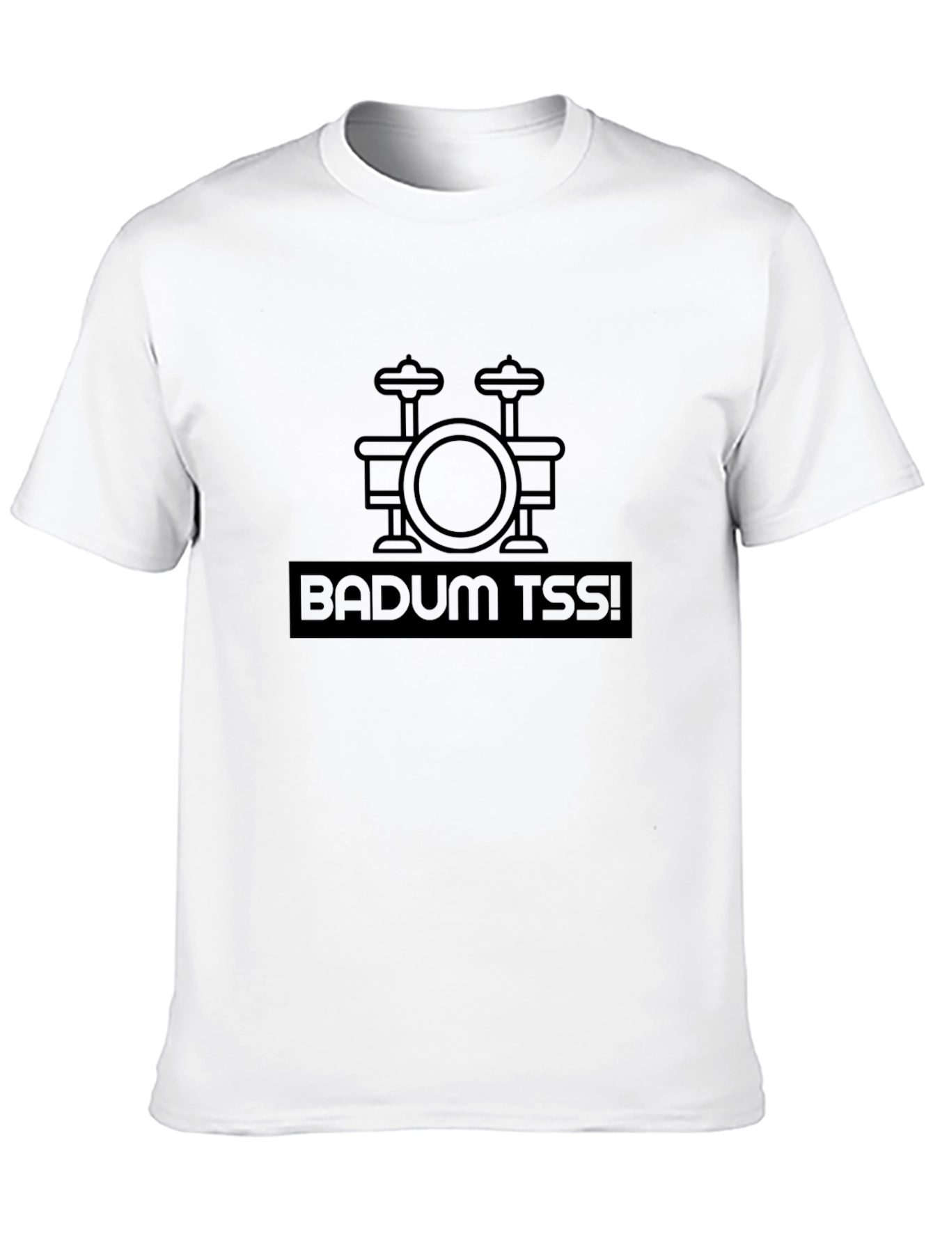 Black Badum Tss Drum Kit Graphic Tee - Black Cotton view 10