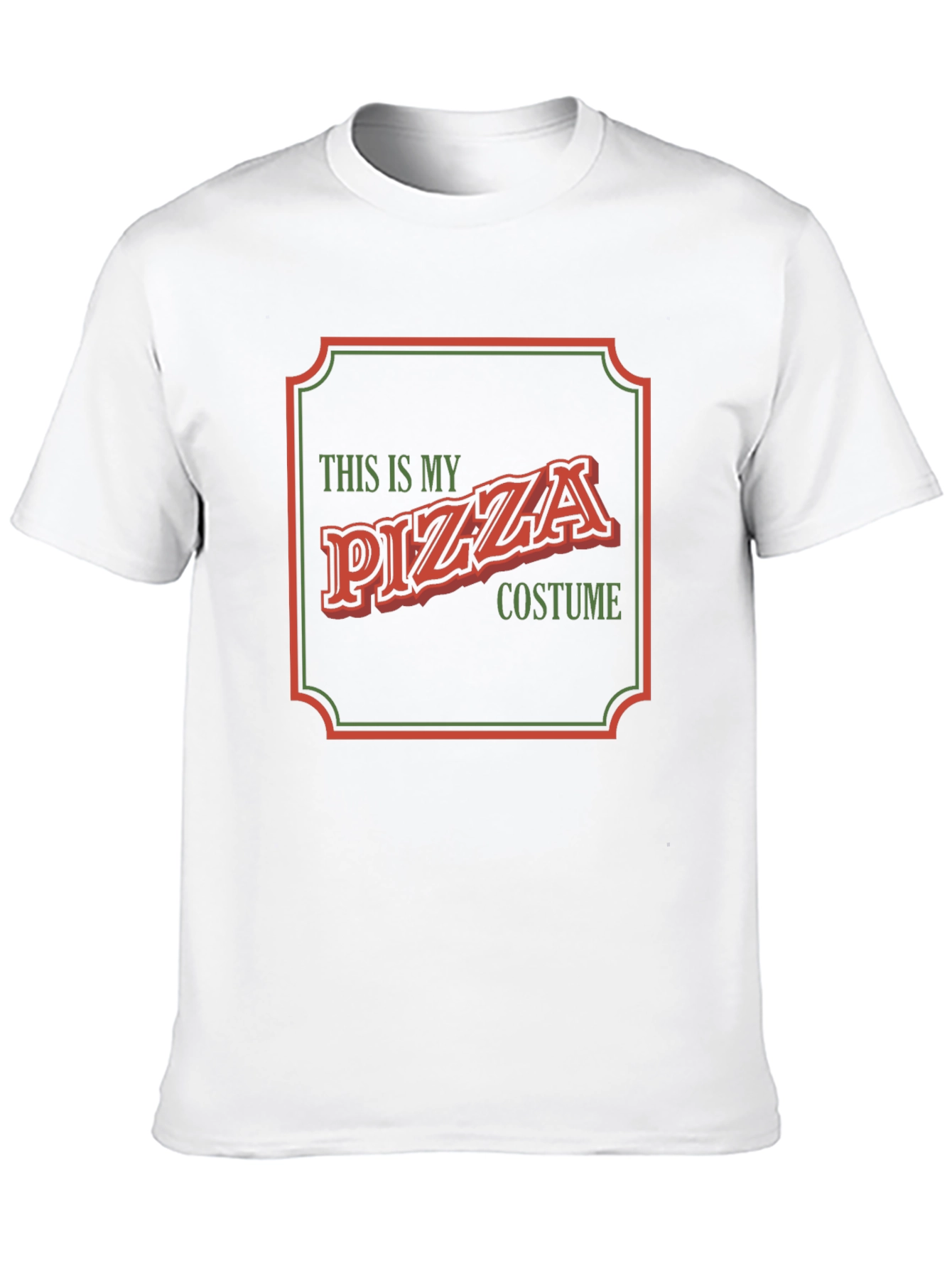 Black Pizza Costume T-Shirt - Funny Halloween Tee view 10
