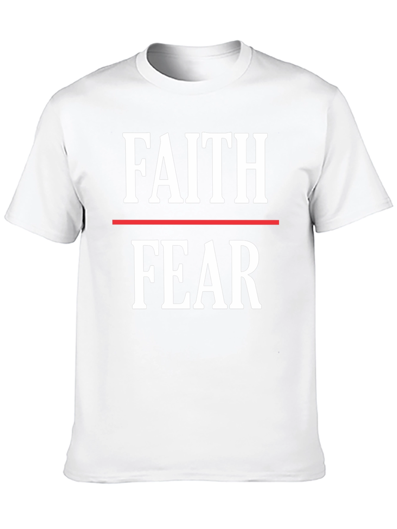 Black Faith Over Fear Graphic Tee - Motivational Shirt view 10