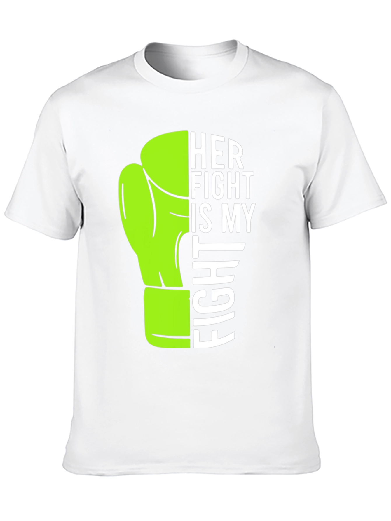 Black Her Fight is My Fight T-Shirt Boxing Glove view 10