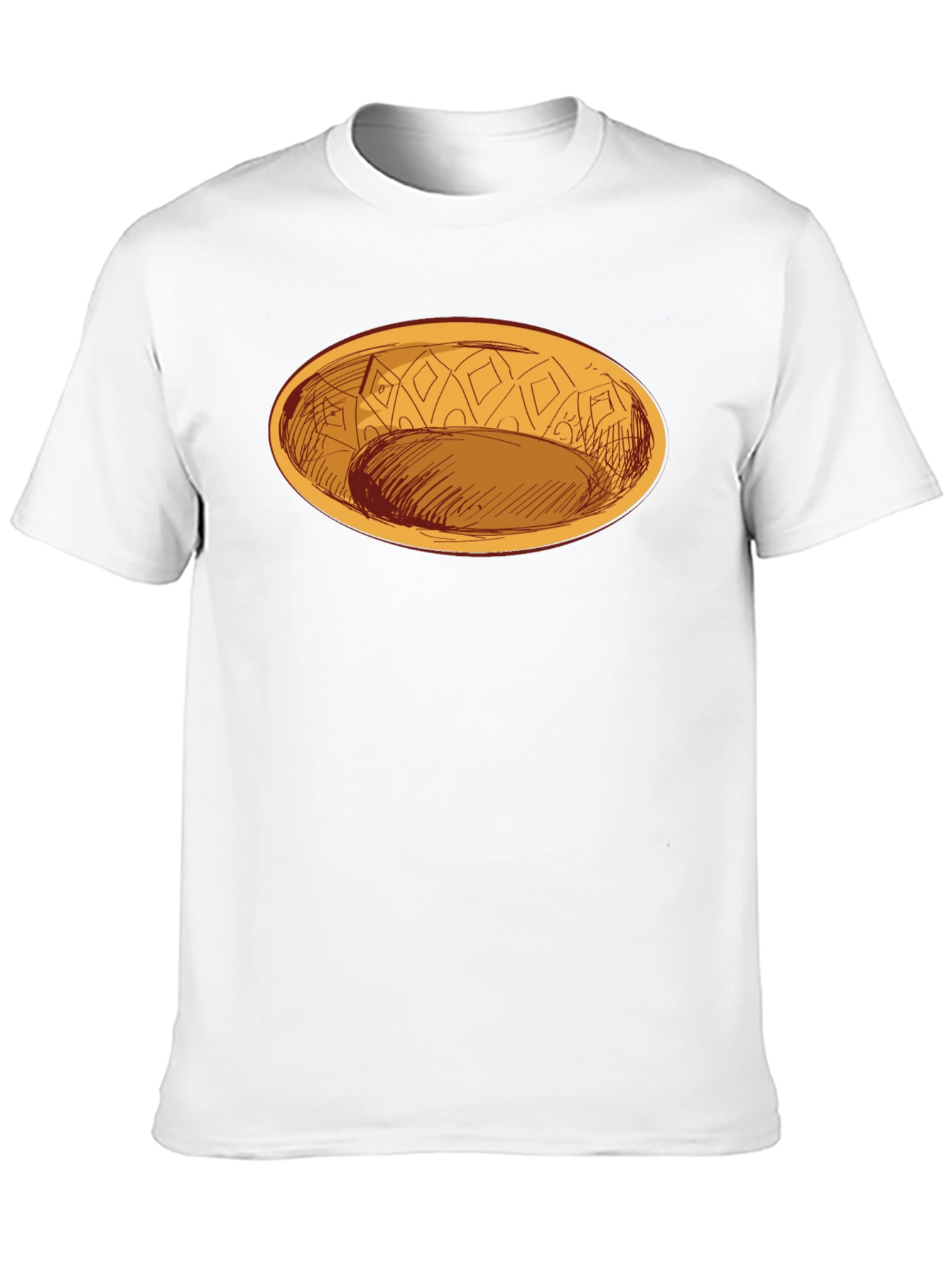 Black Oval Dish Graphic Tee - Modern Style view 10