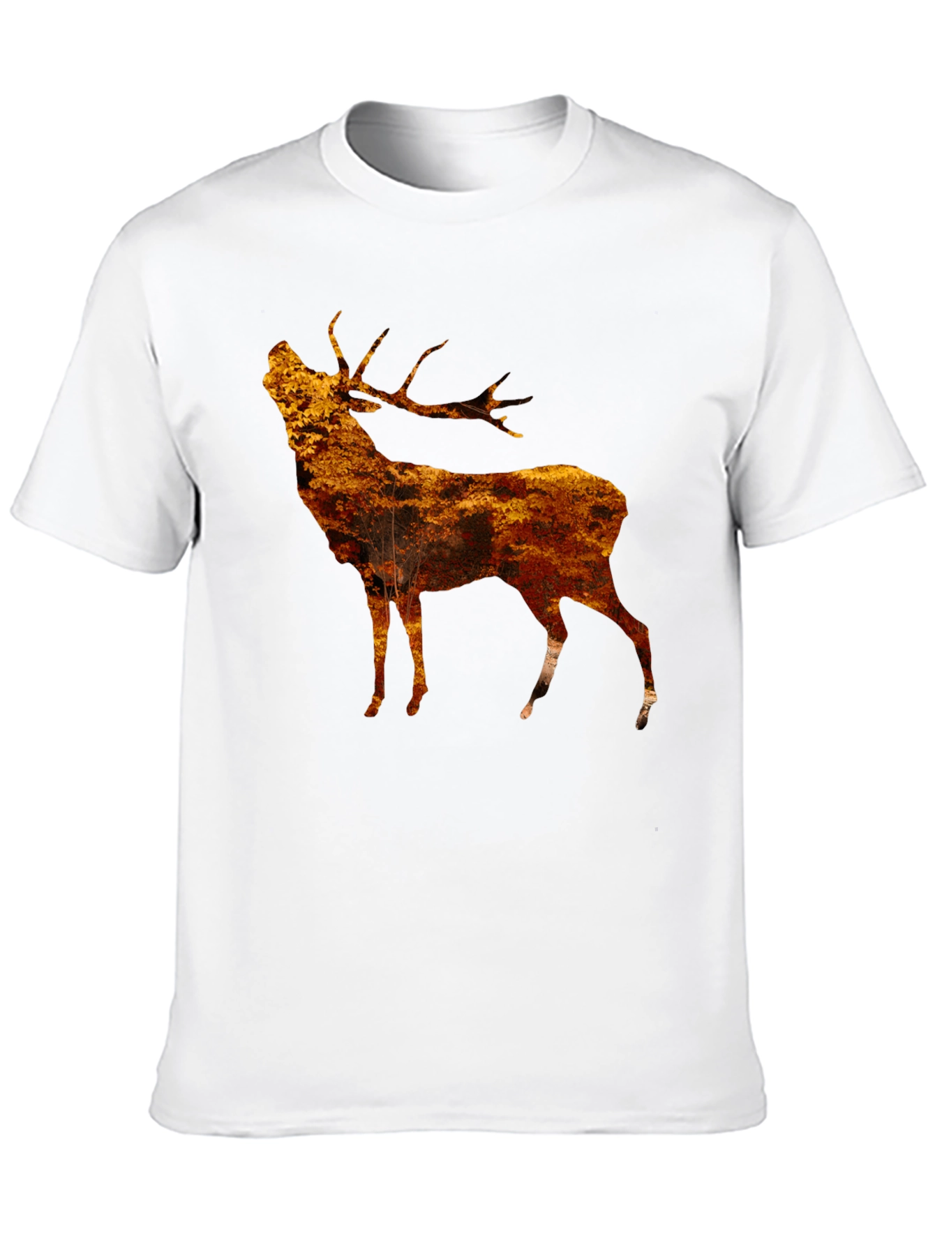 Black Rustic Stag Graphic Tee - Black view 10