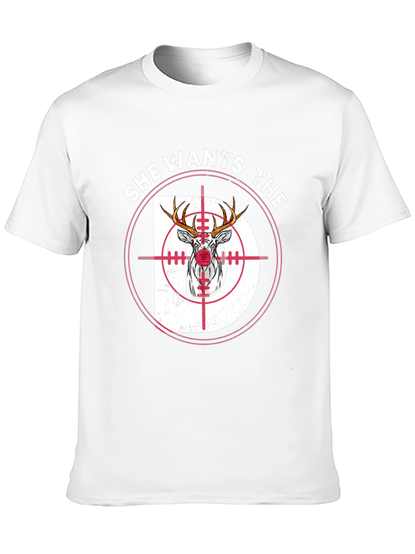 Black She Wants The D Deer Hunting T-Shirt view 10