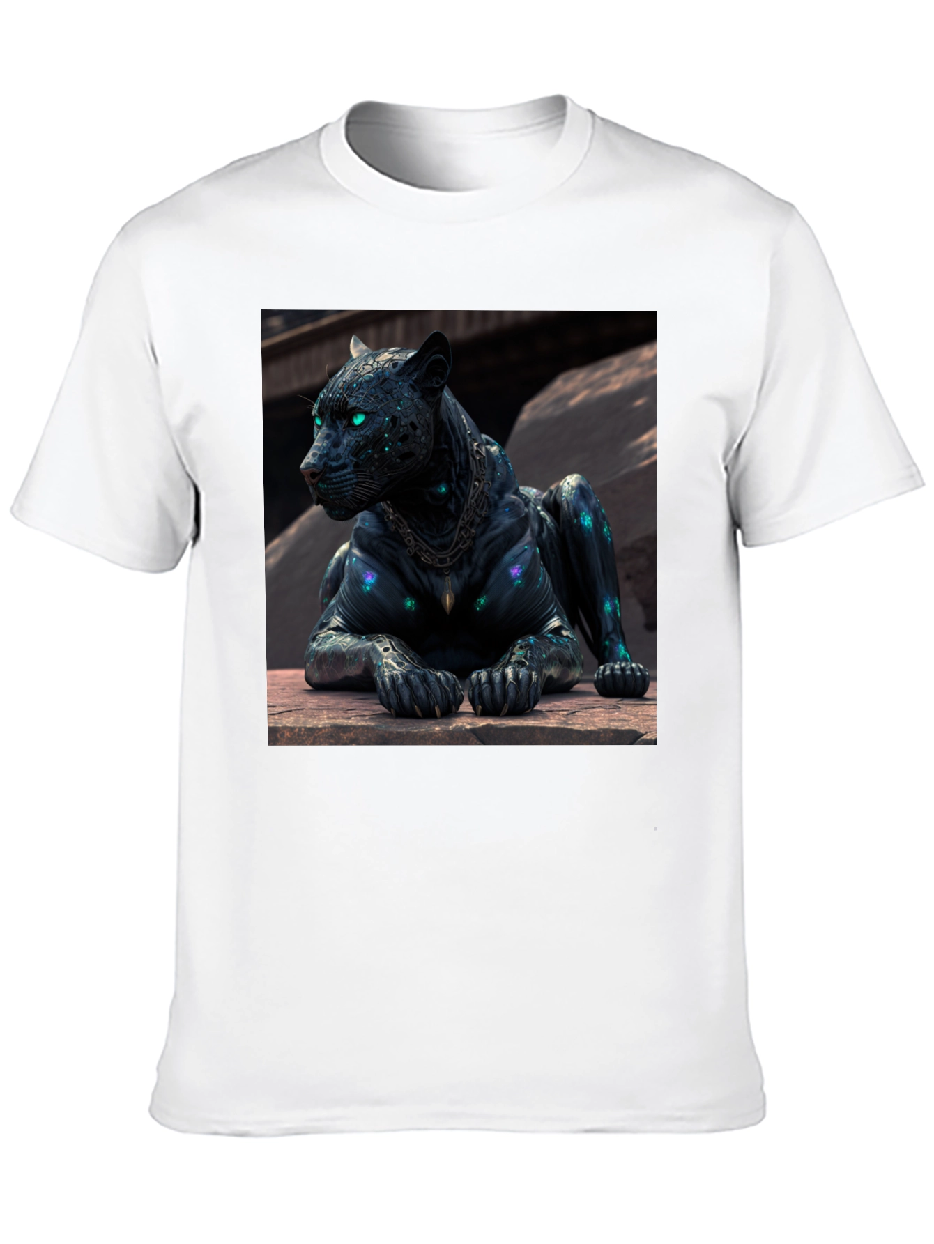 Black Black Panther Graphic Tee - Unique Design view 10