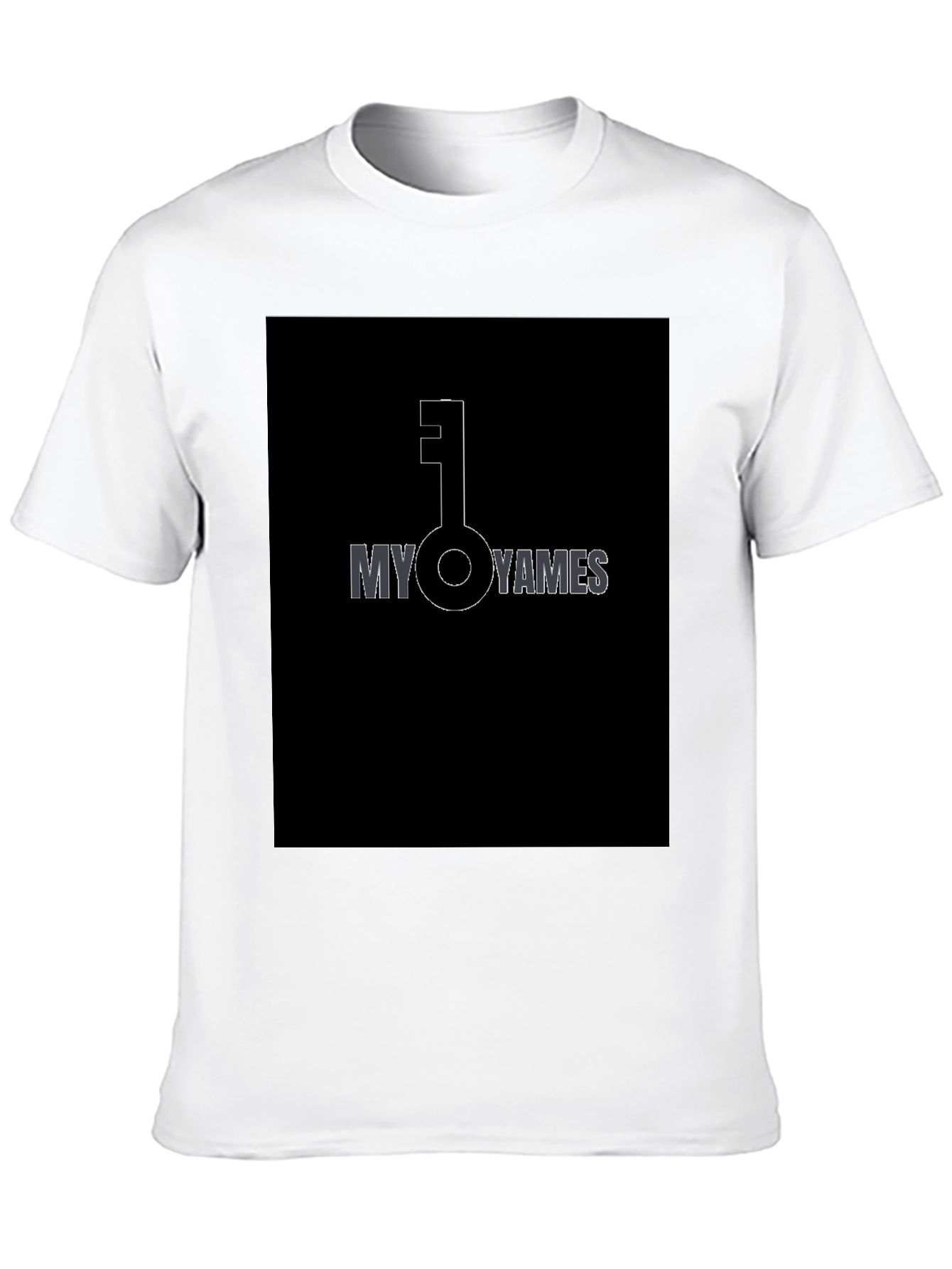 Black My Key Yames Black Graphic T-Shirt view 10