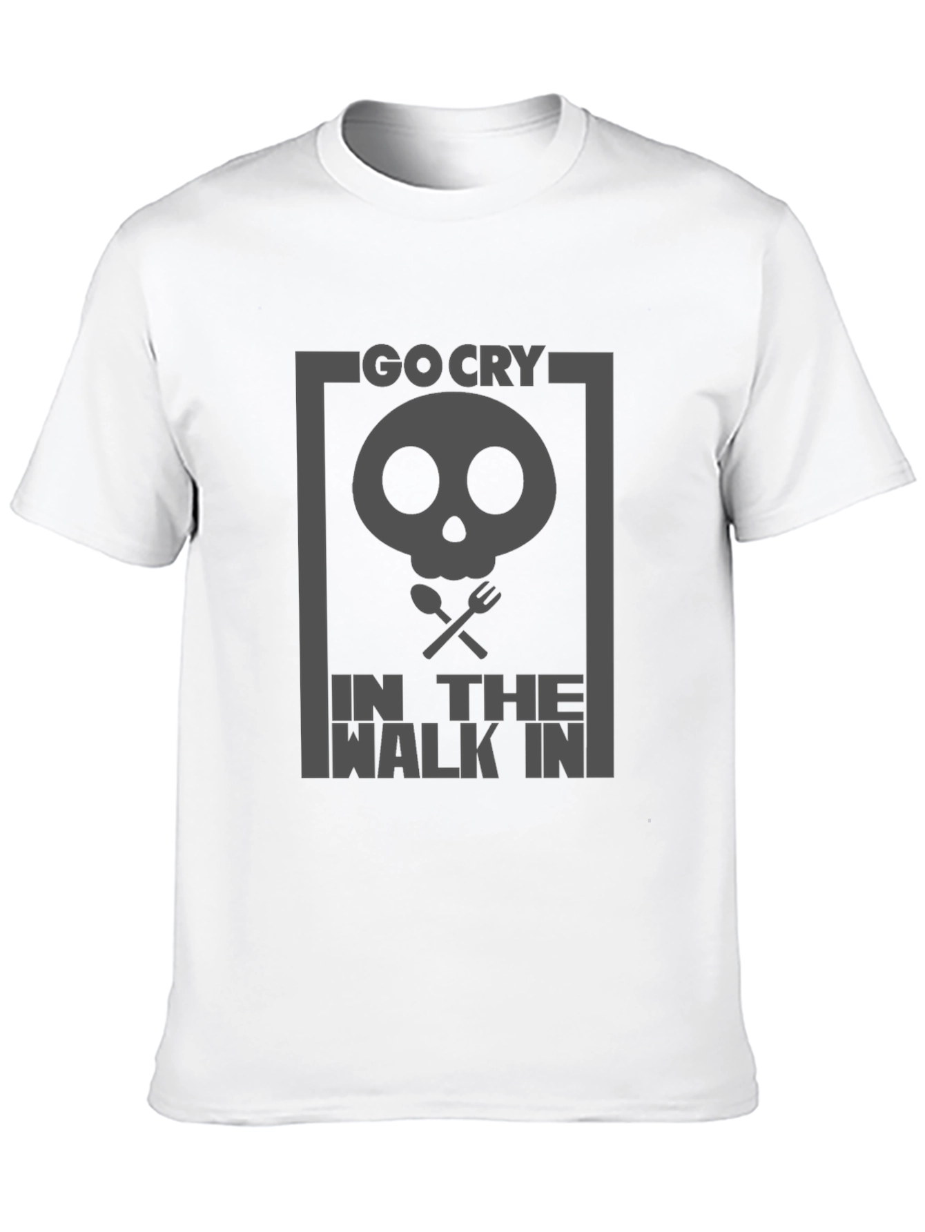 Black Go Cry In The Walk In Black Graphic Tee view 10