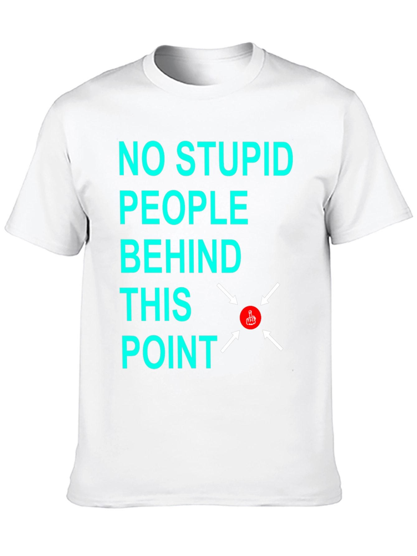 Black No Stupid People Graphic T-Shirt view 10
