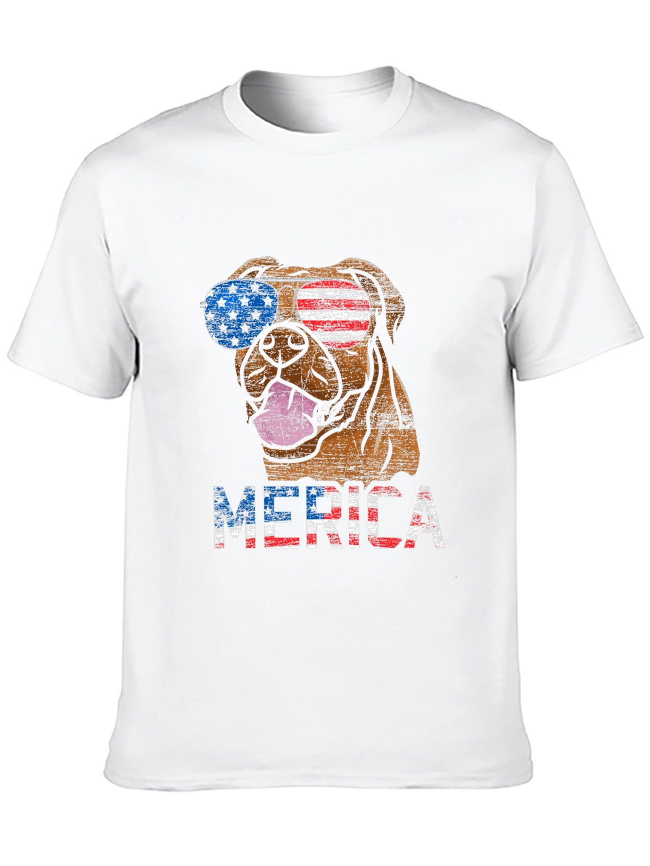 Black Patriotic Dog Graphic T-Shirt view 10
