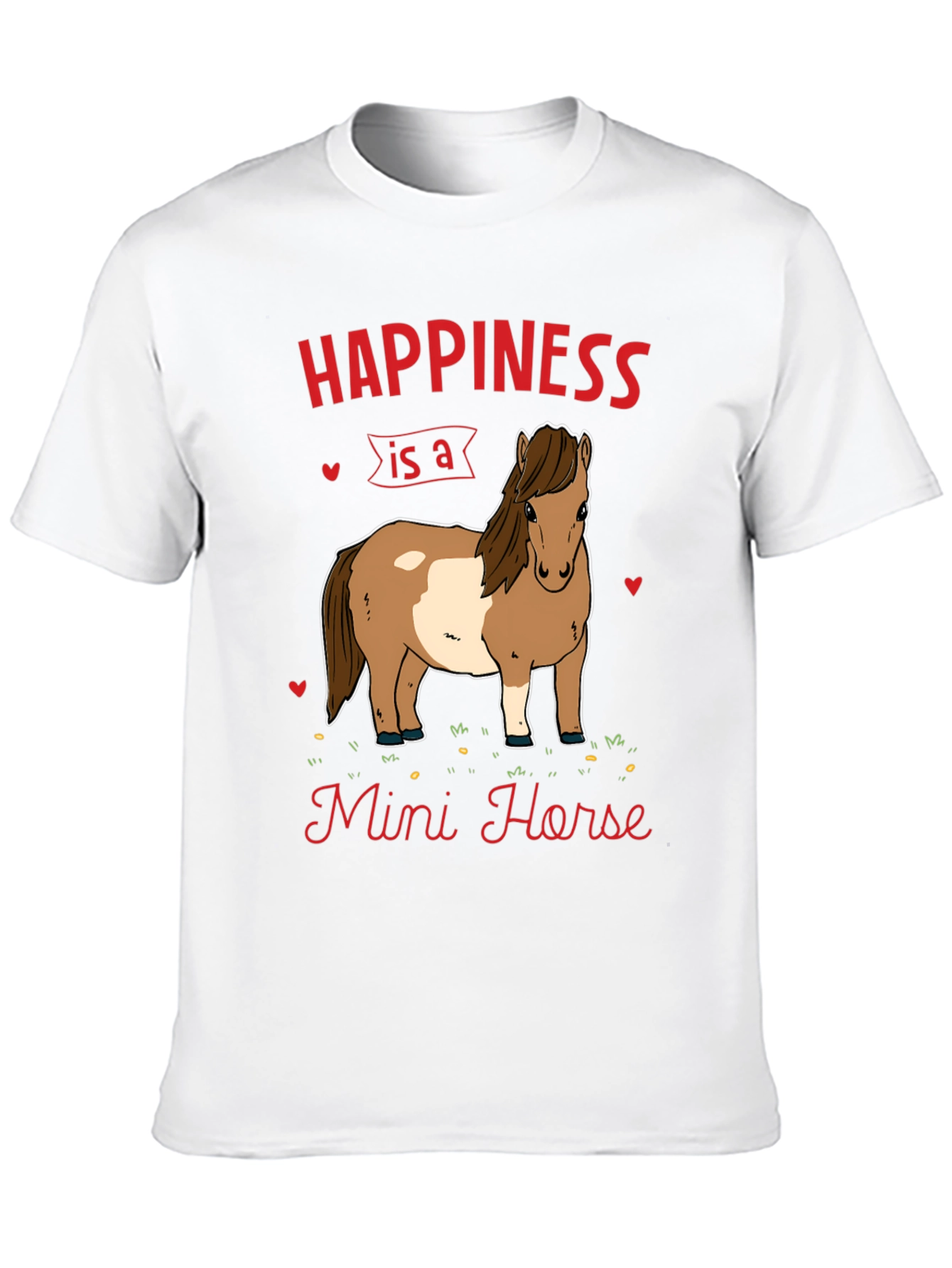 Black Happiness Mini Horse T-Shirt view 10